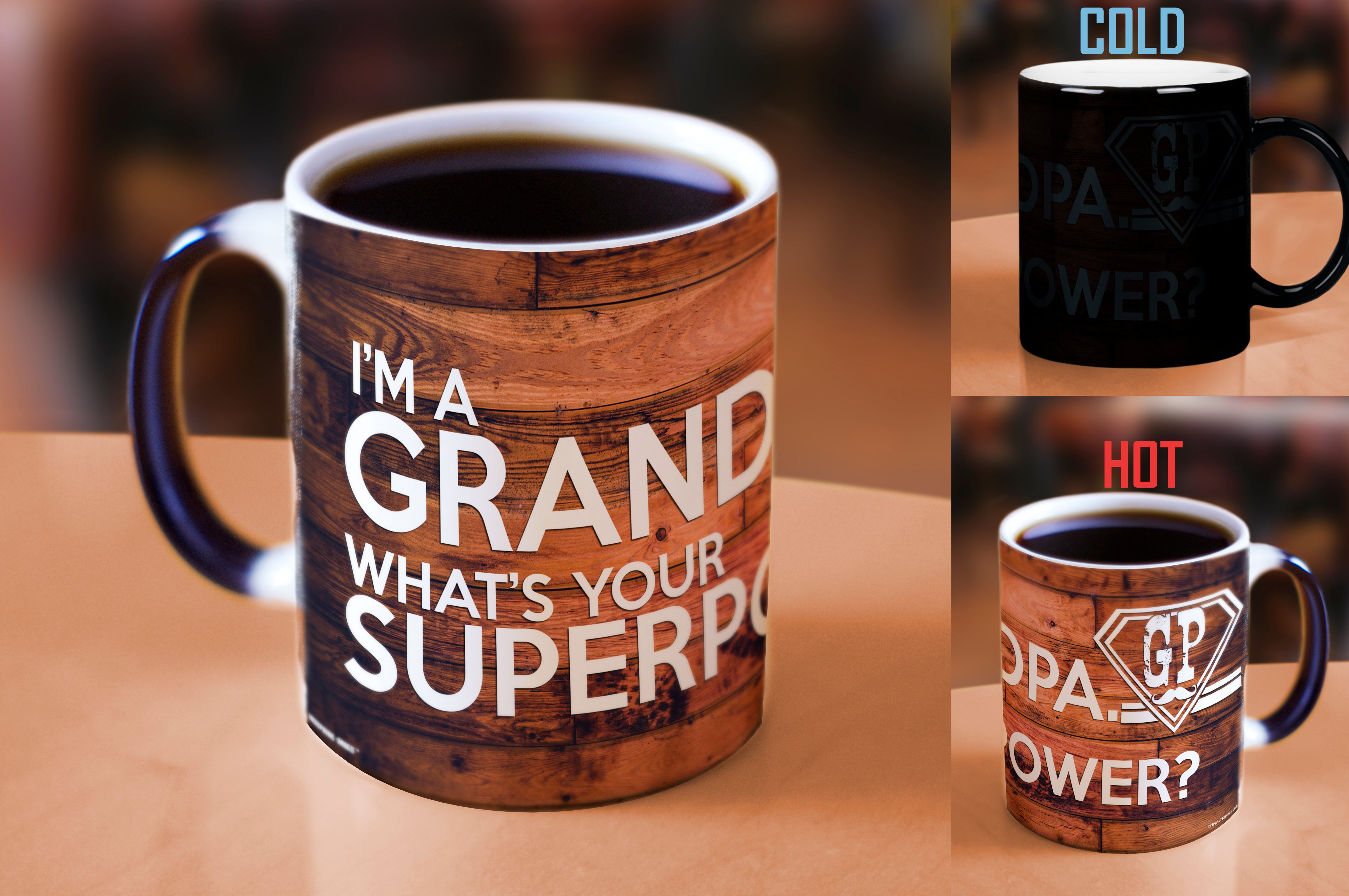 Family Collection (Grandpa Superpower) Morphing Mugs® Heat-Sensitive Mug MMUG301