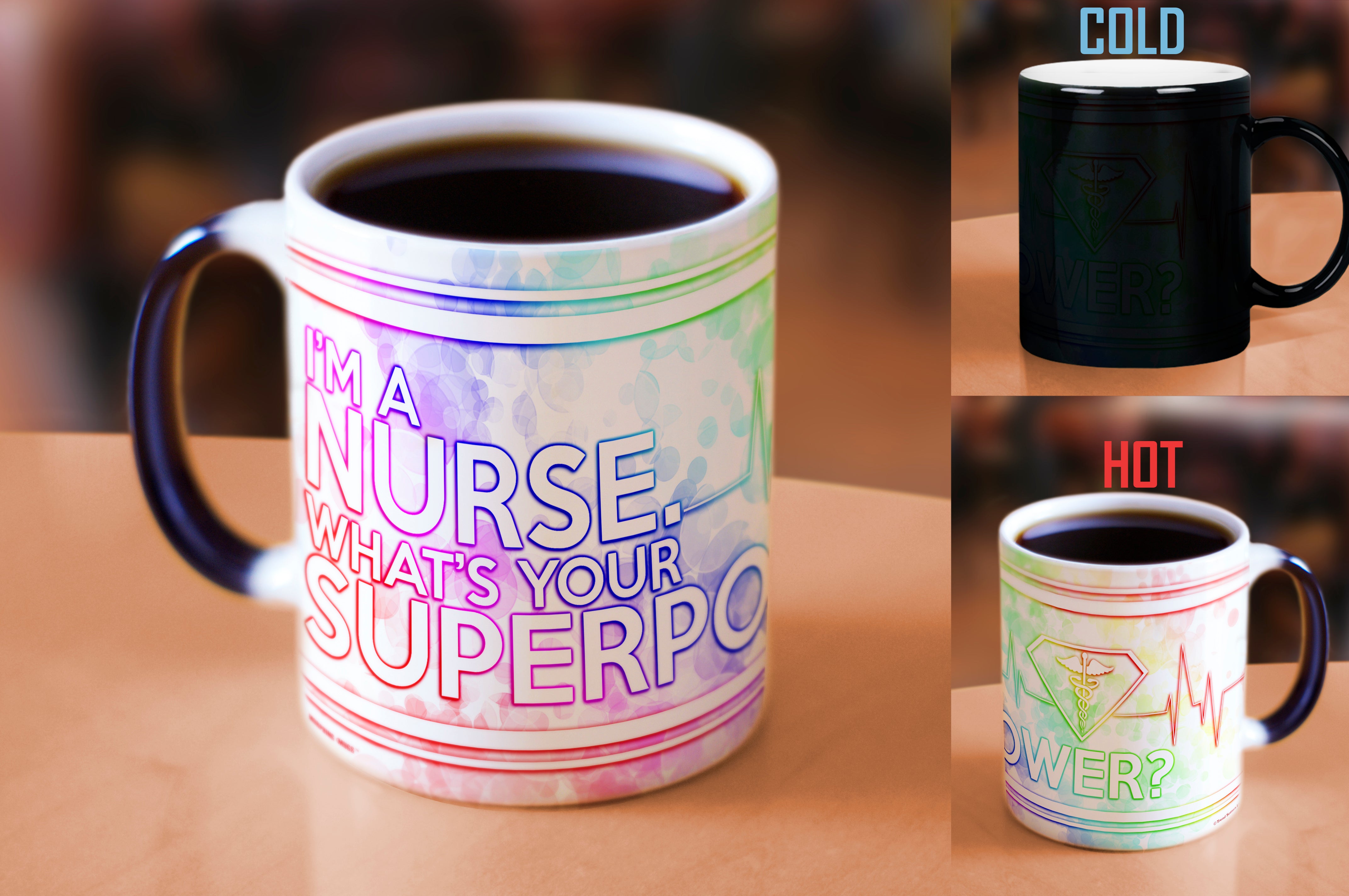 Career Collection (Nurse Superpower) Morphing Mugs® Heat-Sensitive Mug MMUG305