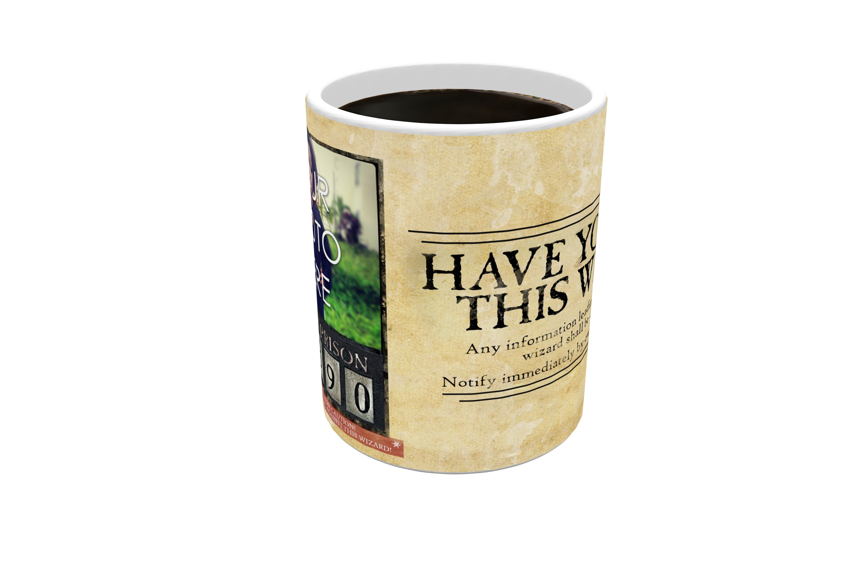 Harry Potter (Wanted Wizard - Add Your Image!) Morphing Mugs® Heat-Sensitive Mug MMUGU310