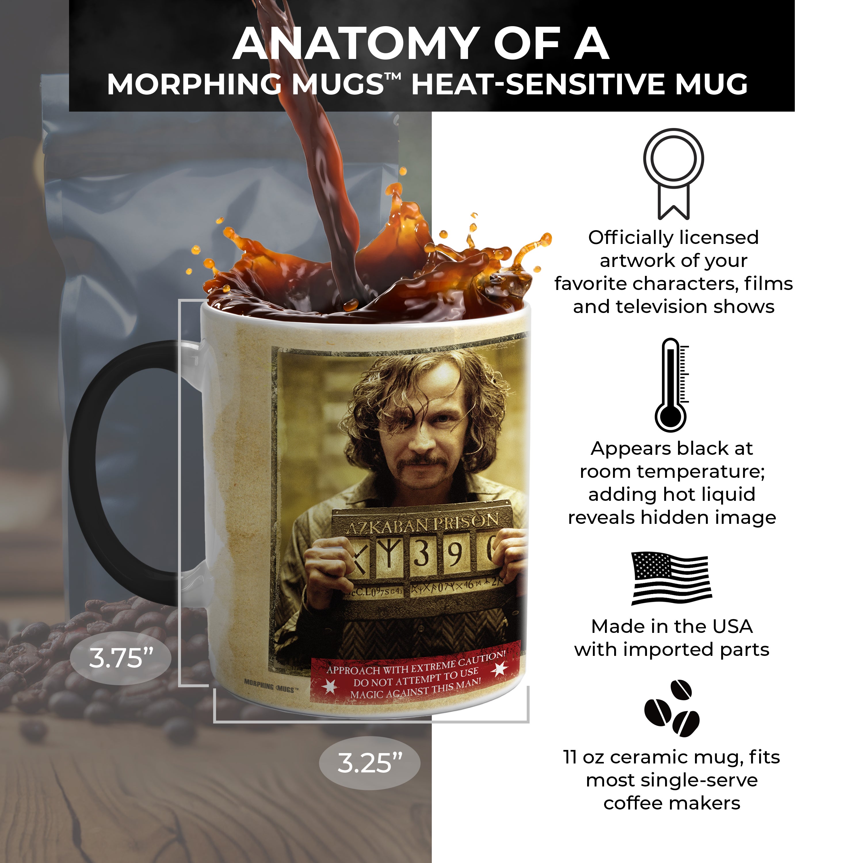 Harry Potter (Sirius Black) Morphing Mugs® Heat Sensitive Mug MMUG311