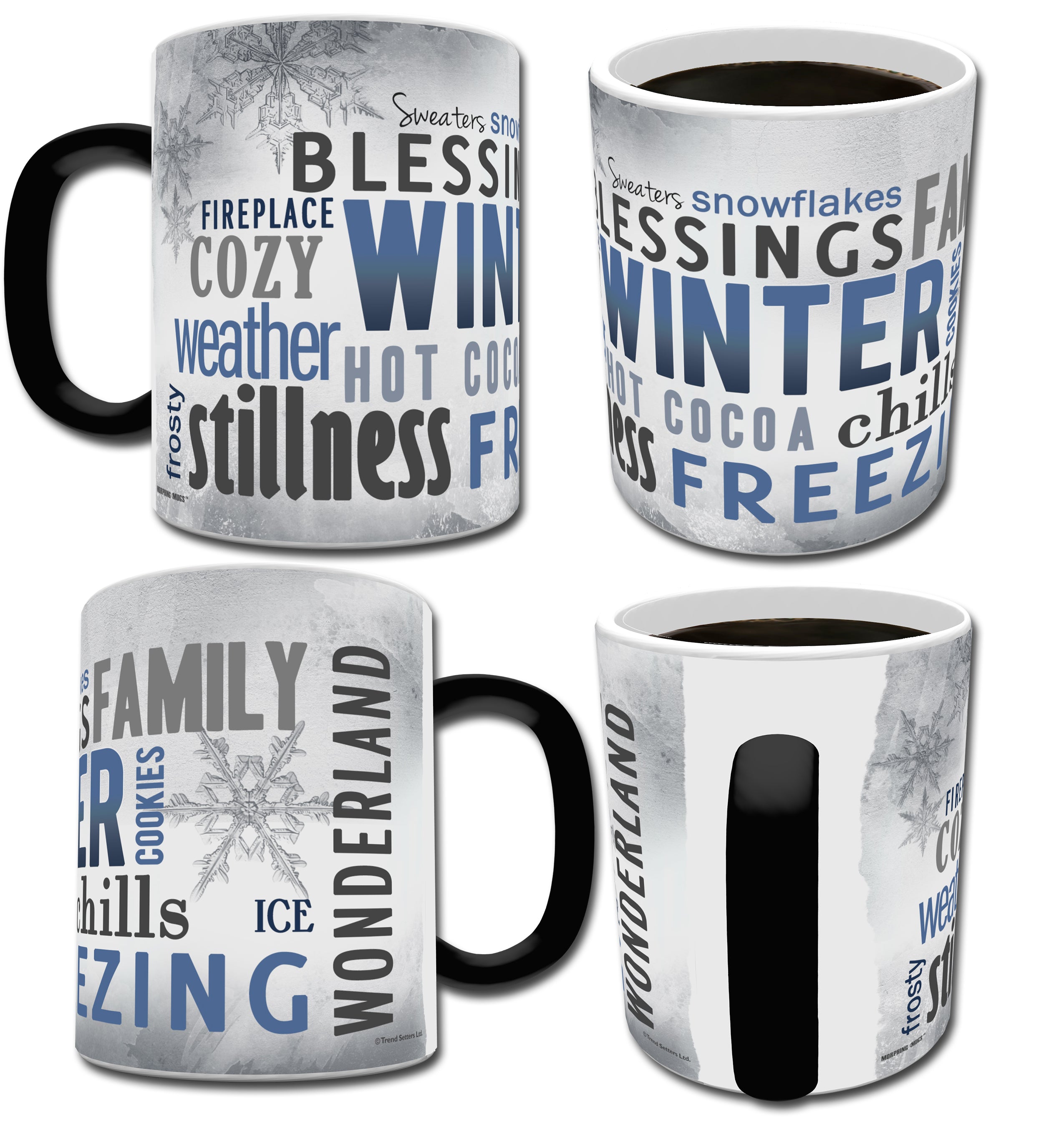 Christmas Collection (Winter Words) Morphing Mugs® Heat-Sensitive Mug MMUG316