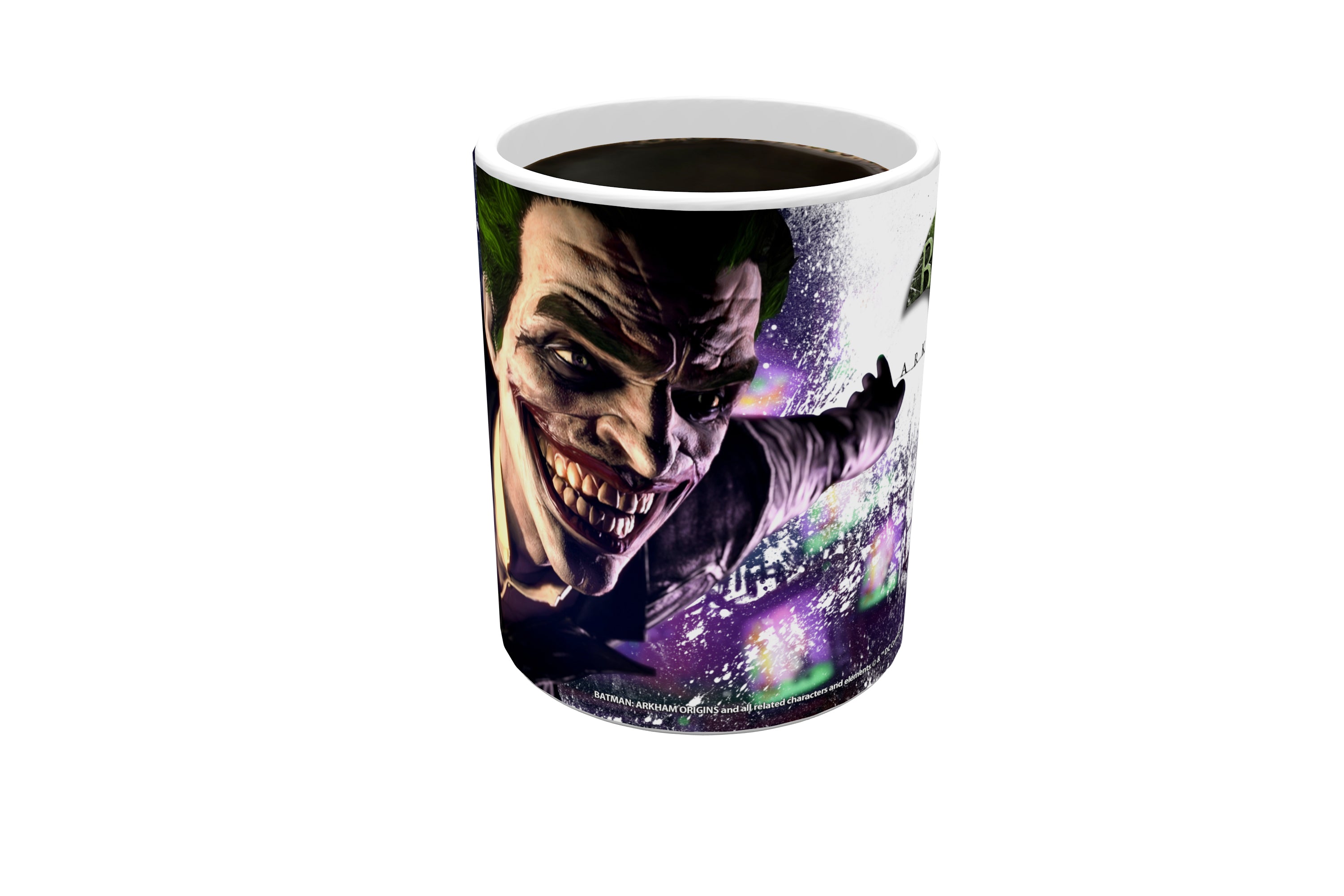DC Comics (Batman: Arkham Origins - Joker Grin) Morphing Mugs® Heat-Sensitive Mug MMUG328