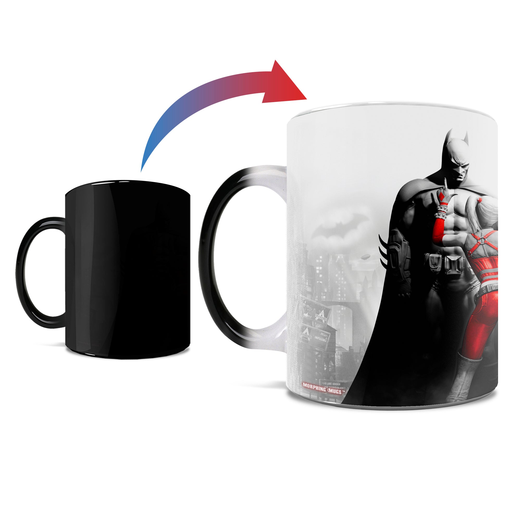 DC Comics (Batman: Arkham City – Batman and Harley) Morphing Mugs® Heat-Sensitive Mug MMUG330