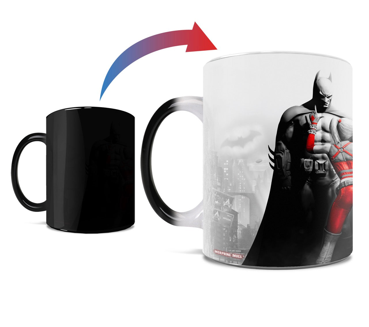 DC Comics (Batman: Arkham City – Batman and Harley) Morphing Mugs® Heat-Sensitive Mug MMUG330