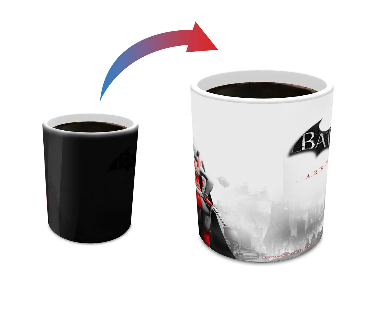 DC Comics (Batman: Arkham City – Batman and Harley) Morphing Mugs® Heat-Sensitive Mug MMUG330