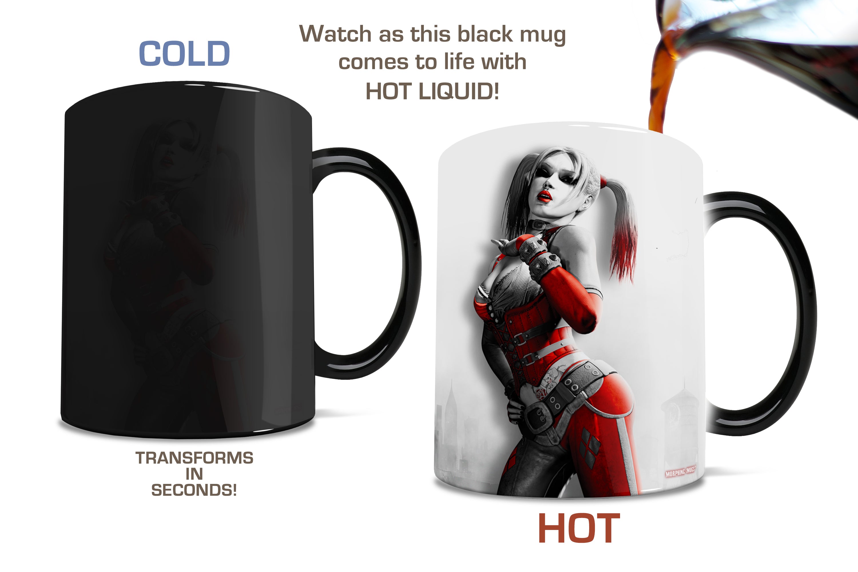 DC Comics (Batman: Arkham City - Harley Quinn) Morphing Mugs® Heat-Sensitive Mug MMUG334