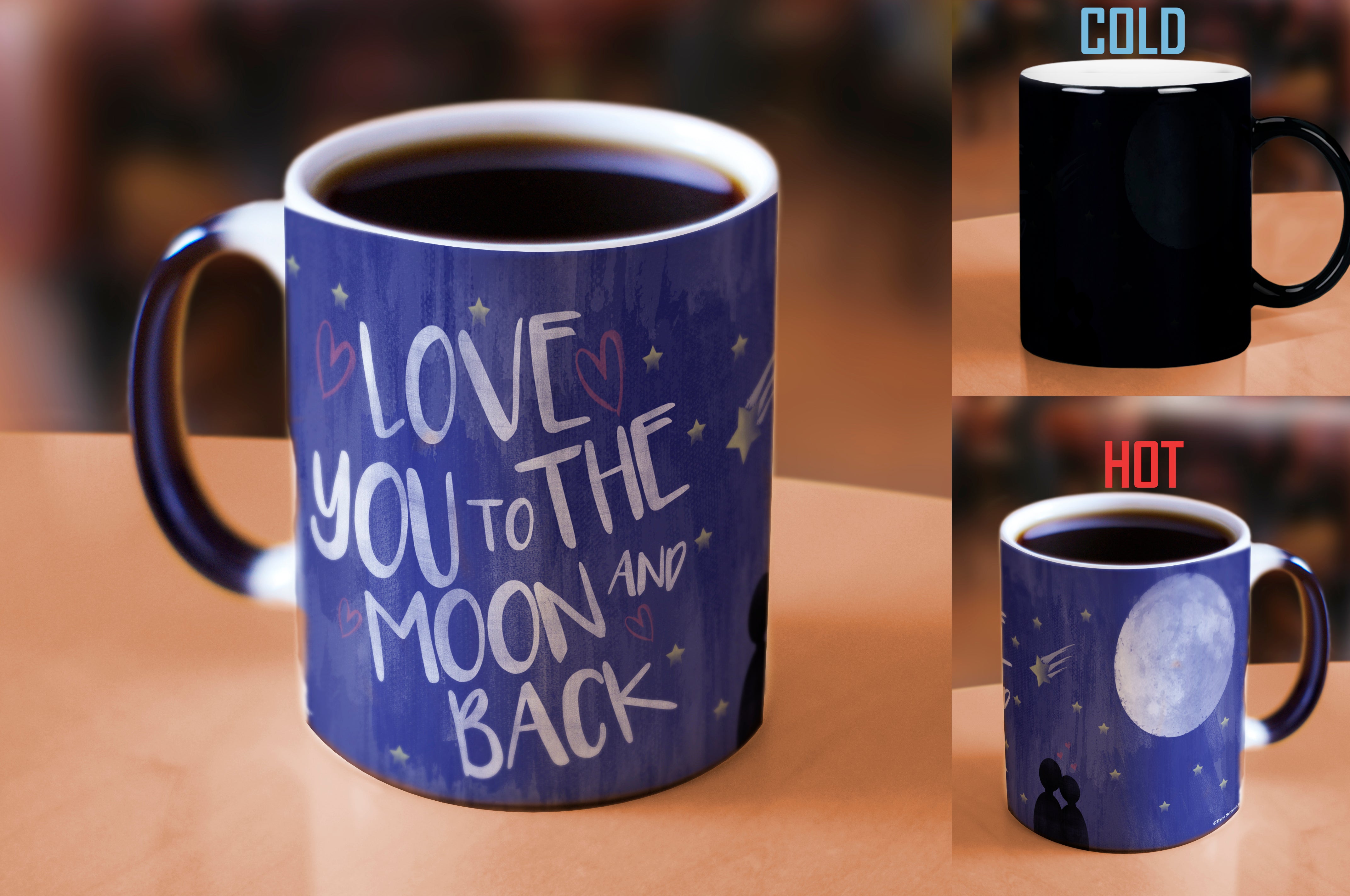 Valentines Day Collection (Love You To The Moon And Back) Morphing Mugs® Heat-Sensitive Mug MMUG352