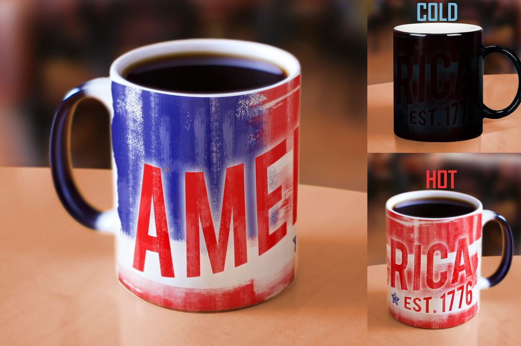 Patriotic Collection (America Est. 1776) Morphing Mugs® Heat-Sensitive Mug MMUG361