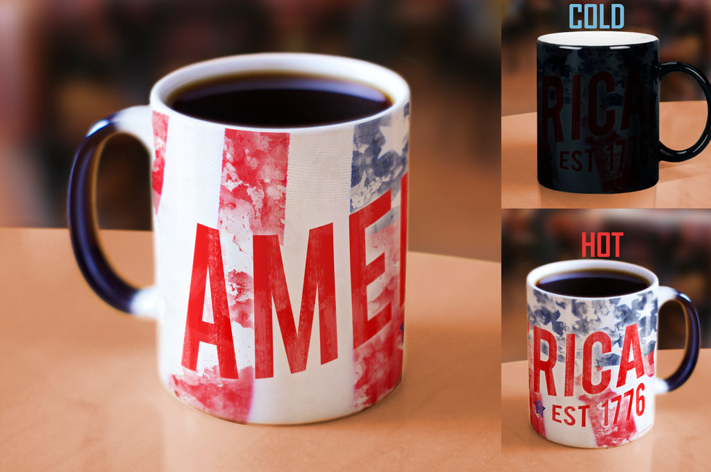 Patriotic Collection (America Est. 1776) Morphing Mugs® Heat-Sensitive Mug MMUG362