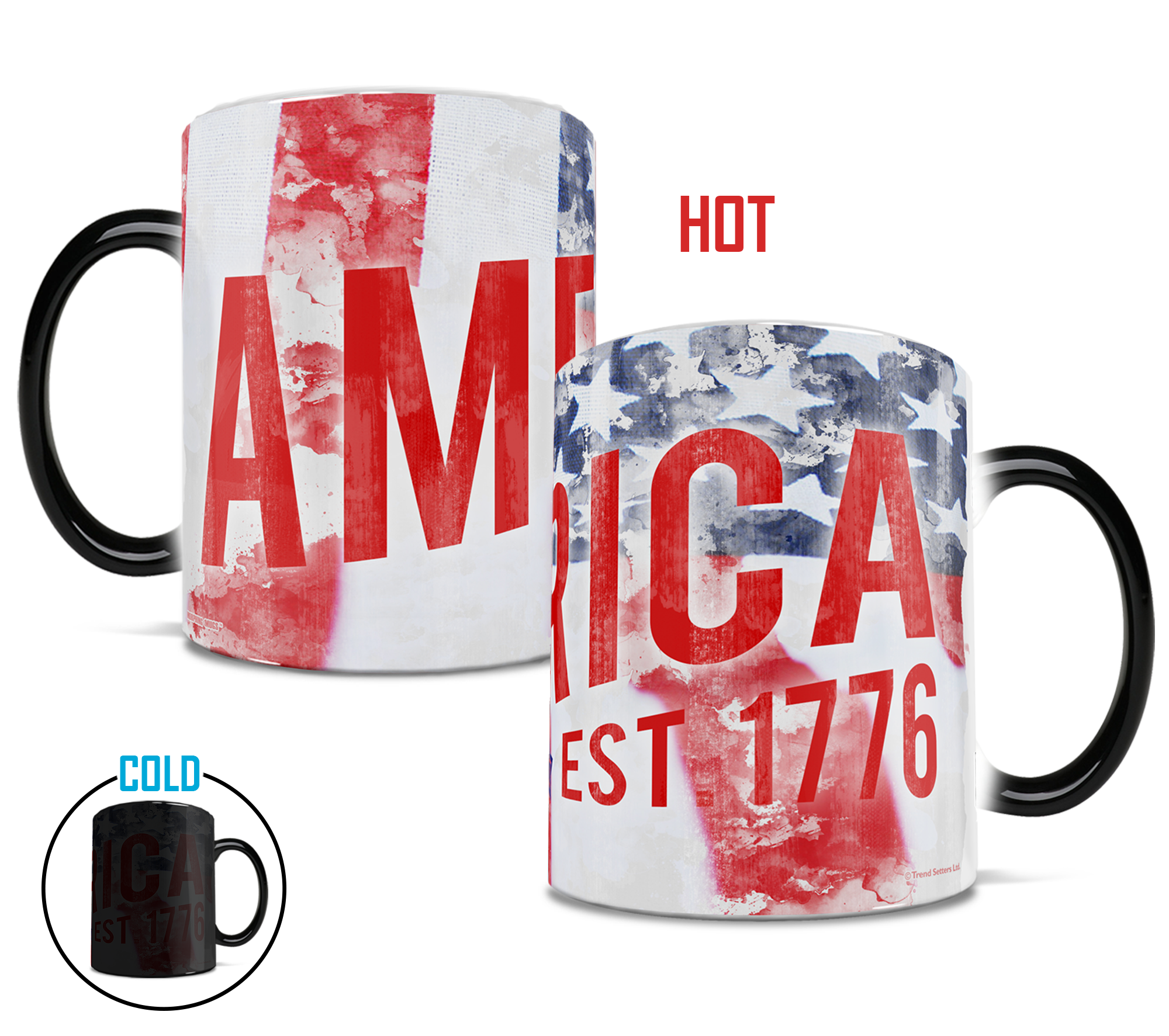 Patriotic Collection (America Est. 1776) Morphing Mugs® Heat-Sensitive Mug MMUG362