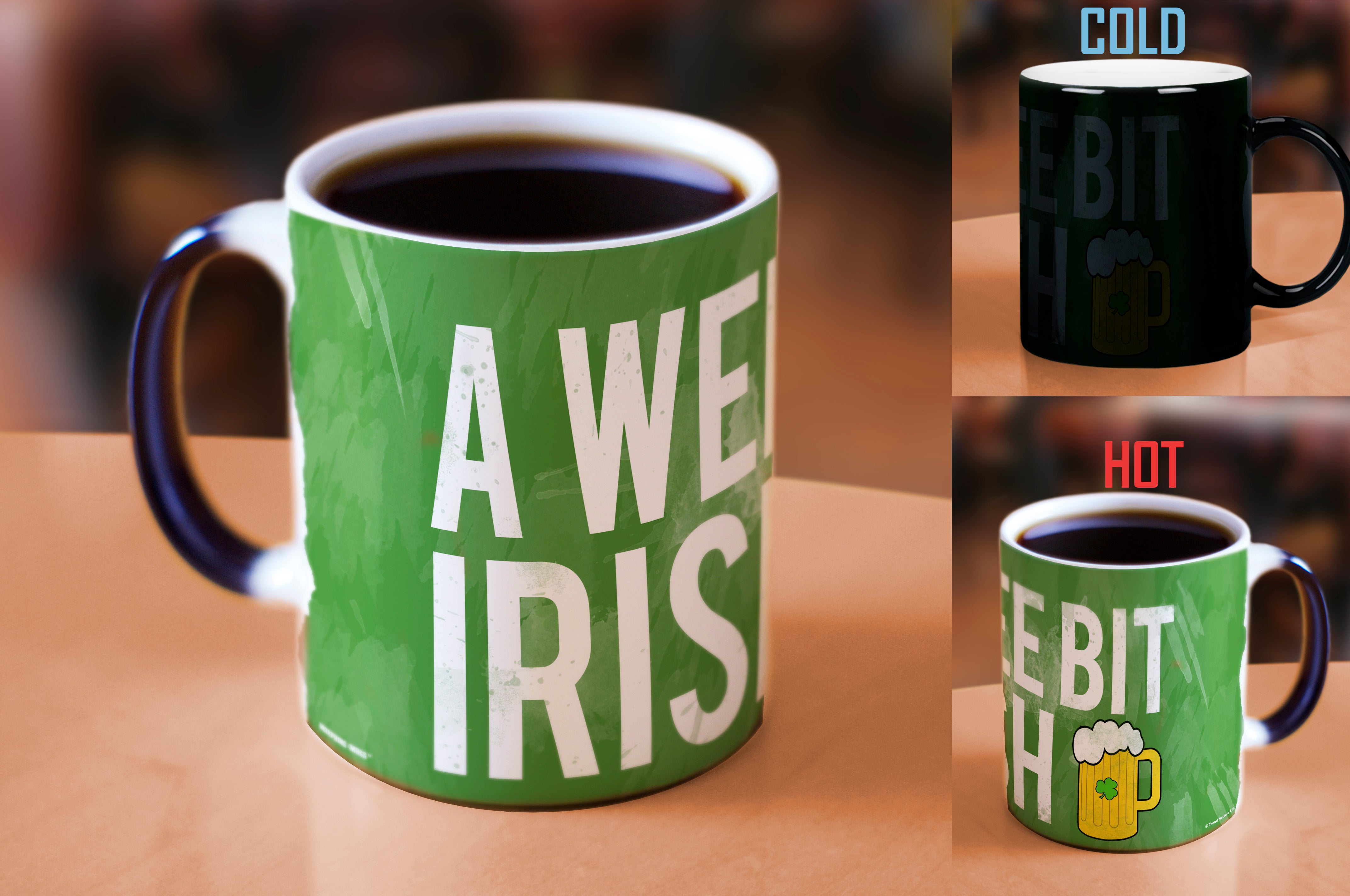 St. Patricks Day Collection (A Wee Bit Irish) Morphing Mugs® Heat-Sensitive Mug MMUG365