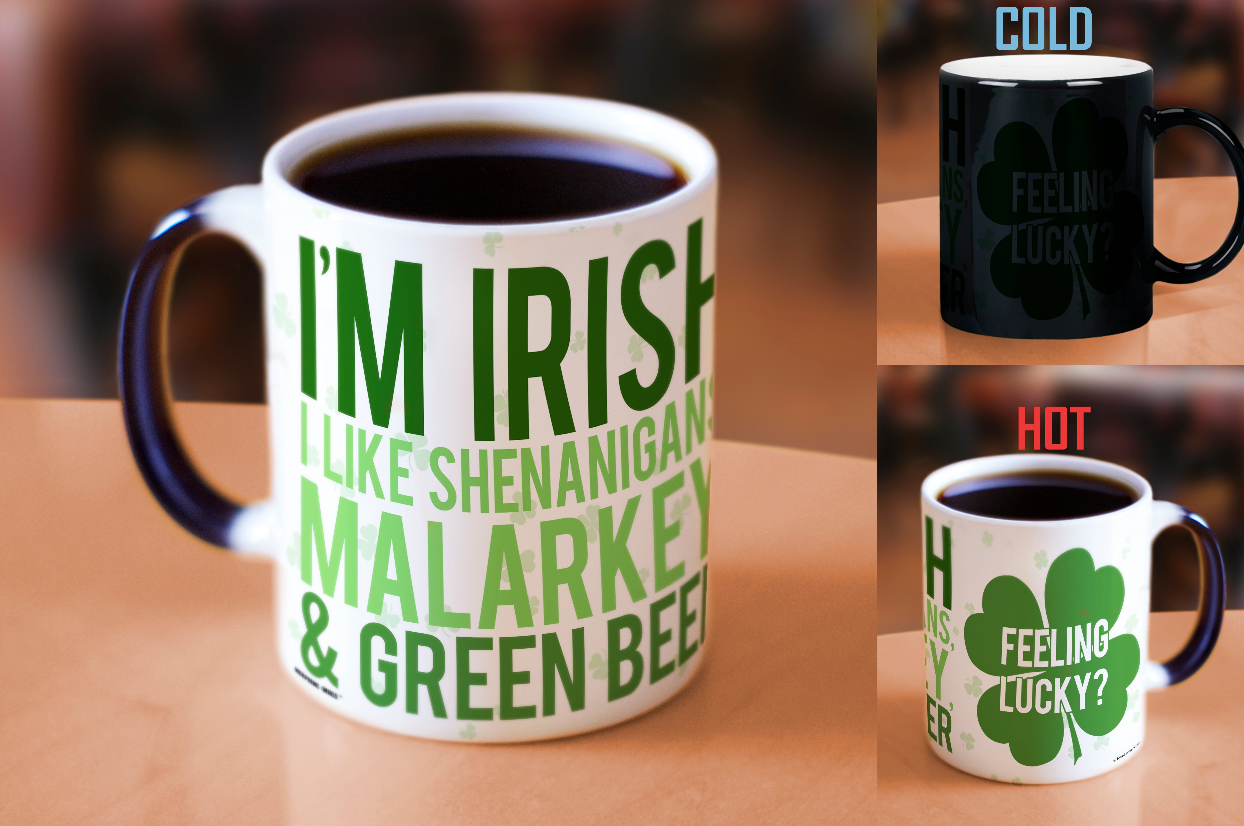 St. Patricks Day Collection (Shenanigans) Morphing Mugs® Heat-Sensitive Mug MMUG367