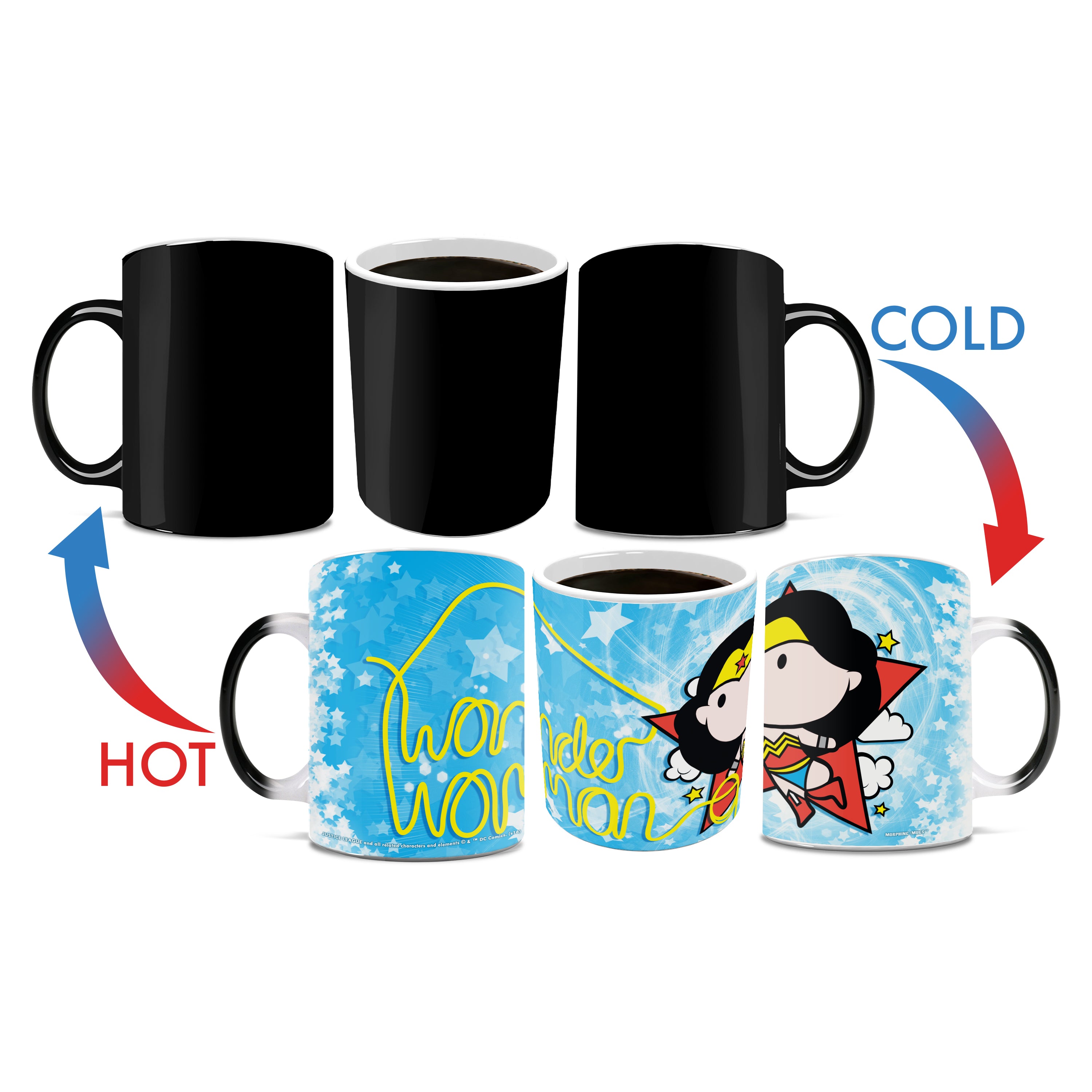 DC Comics (Justice League - Wonder Woman Cartoon) Morphing Mugs® Heat-Sensitive Mug MMUG384