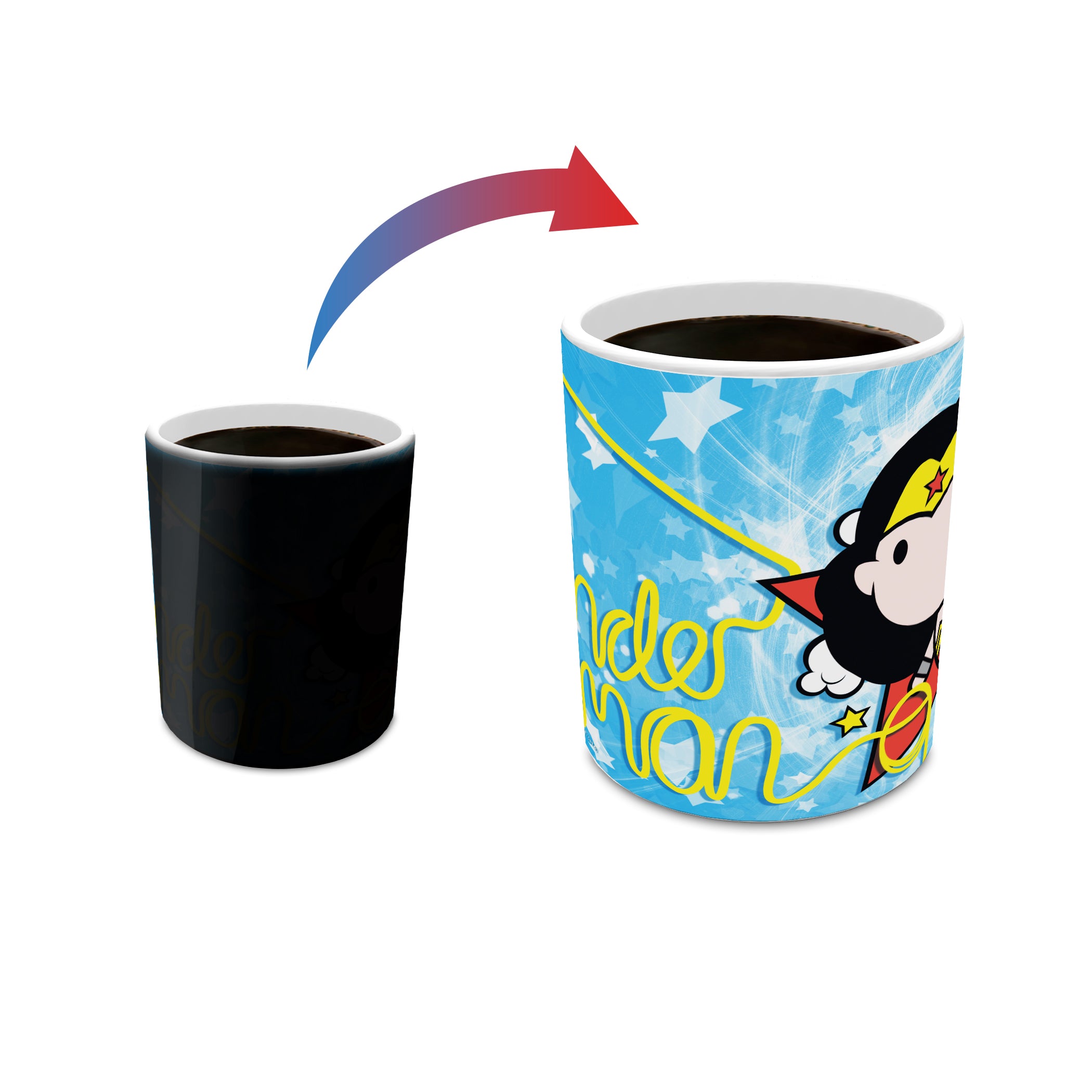 DC Comics (Justice League - Wonder Woman Cartoon) Morphing Mugs® Heat-Sensitive Mug MMUG384
