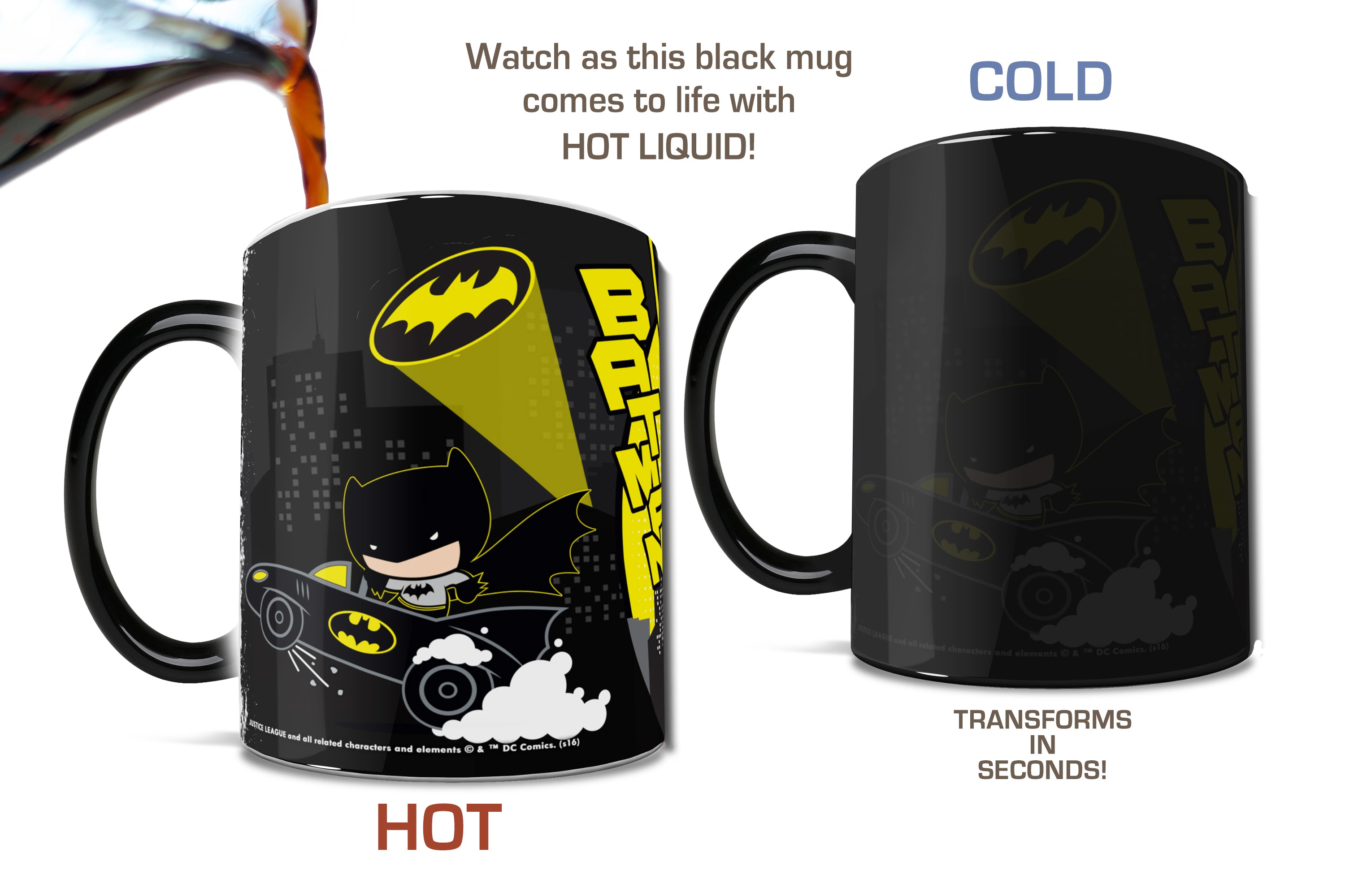 DC Comics (Justice League - Batman Cartoon) Morphing Mugs® Heat-Sensitive Mug MMUG385