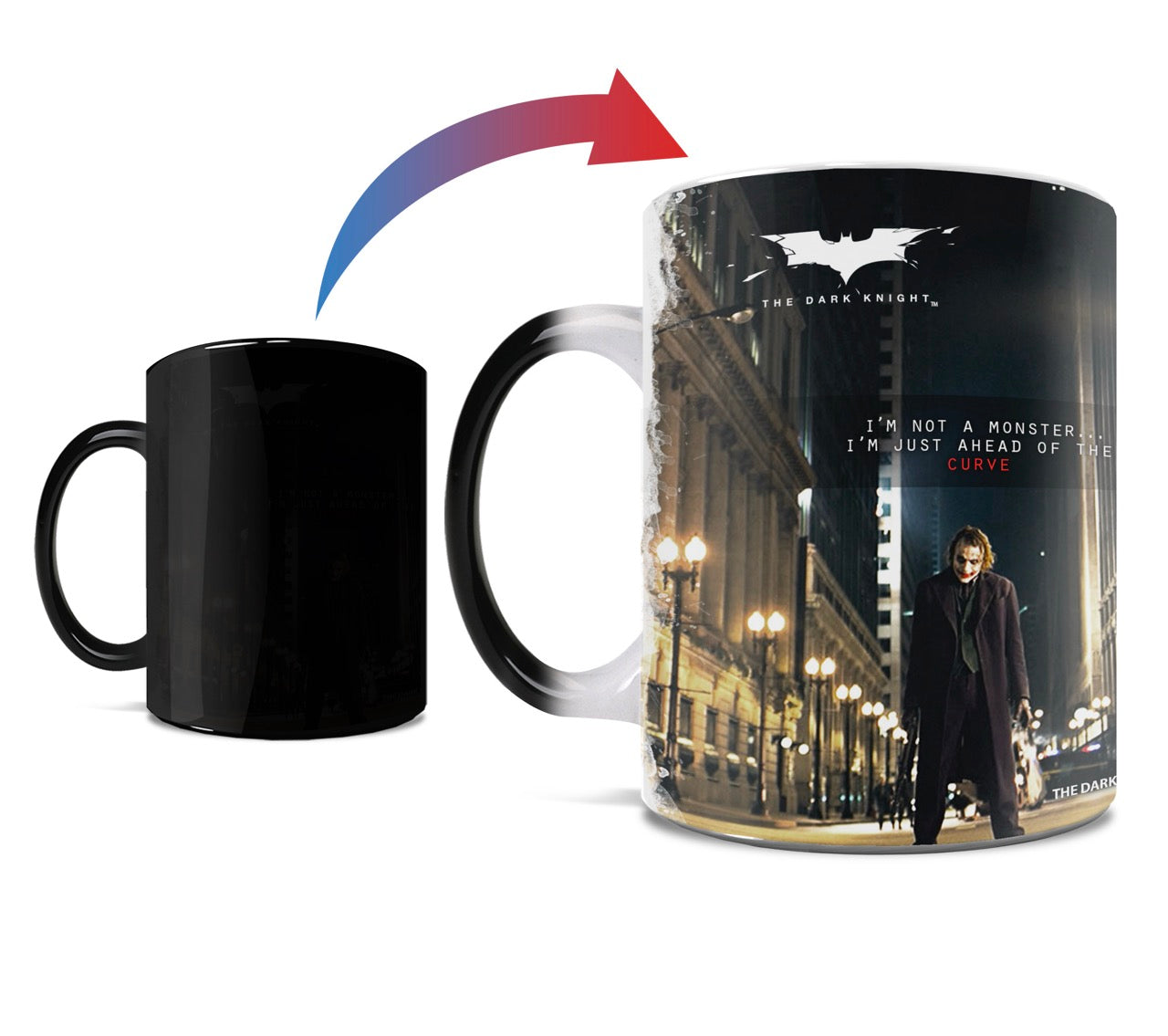 The Dark Knight (Joker - Not A Monster) Morphing Mugs® Heat-Sensitive Mug MMUG386