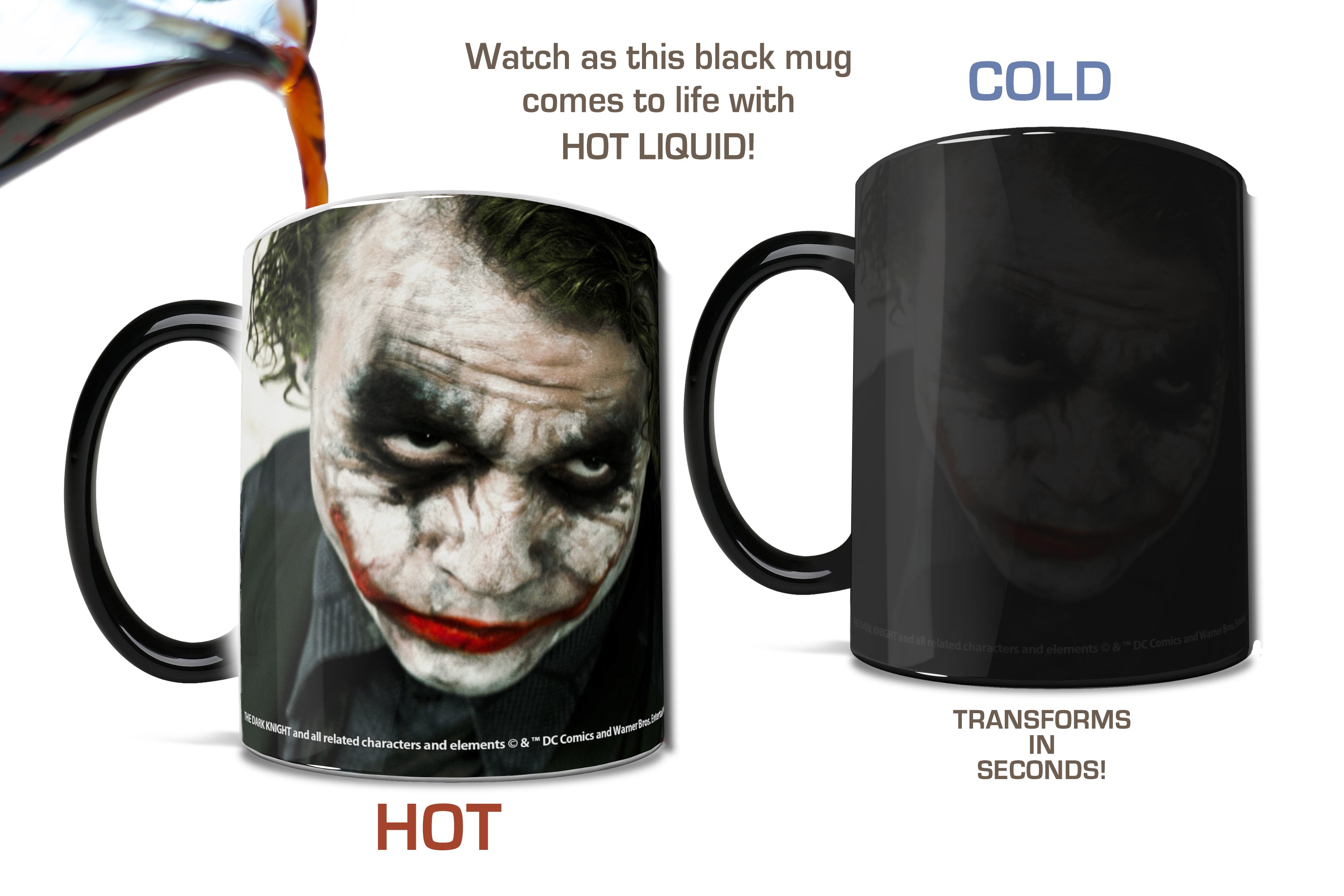 DC Comics (Batman: The Dark Knight Trilogy: Joker Man With A Plan) Morphing Mugs® Heat-Sensitive Mug MMUG387