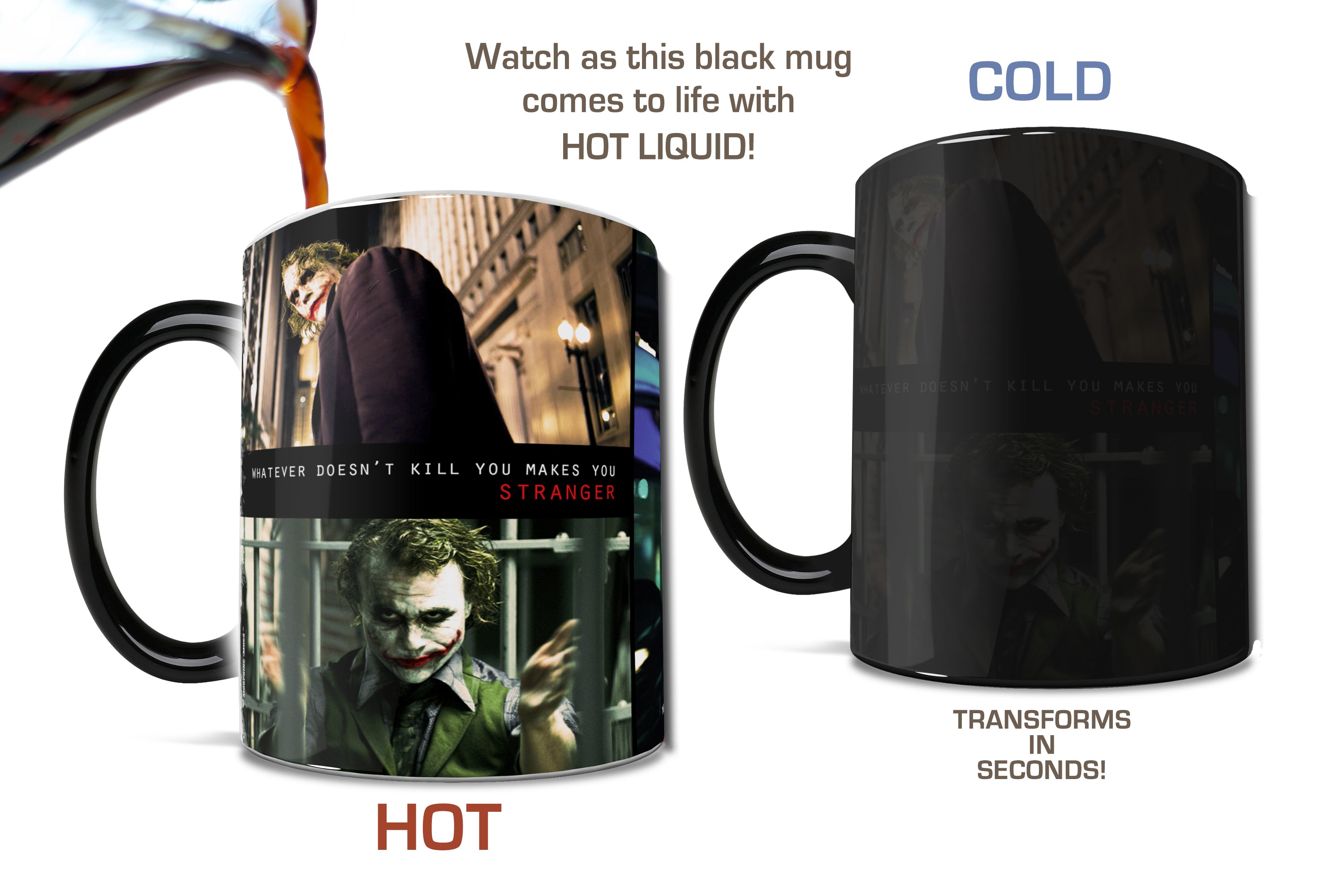 DC Comics (Batman: The Dark Knight Trilogy: Joker - Stranger) Morphing Mugs® Heat-Sensitive Mug MMUG388