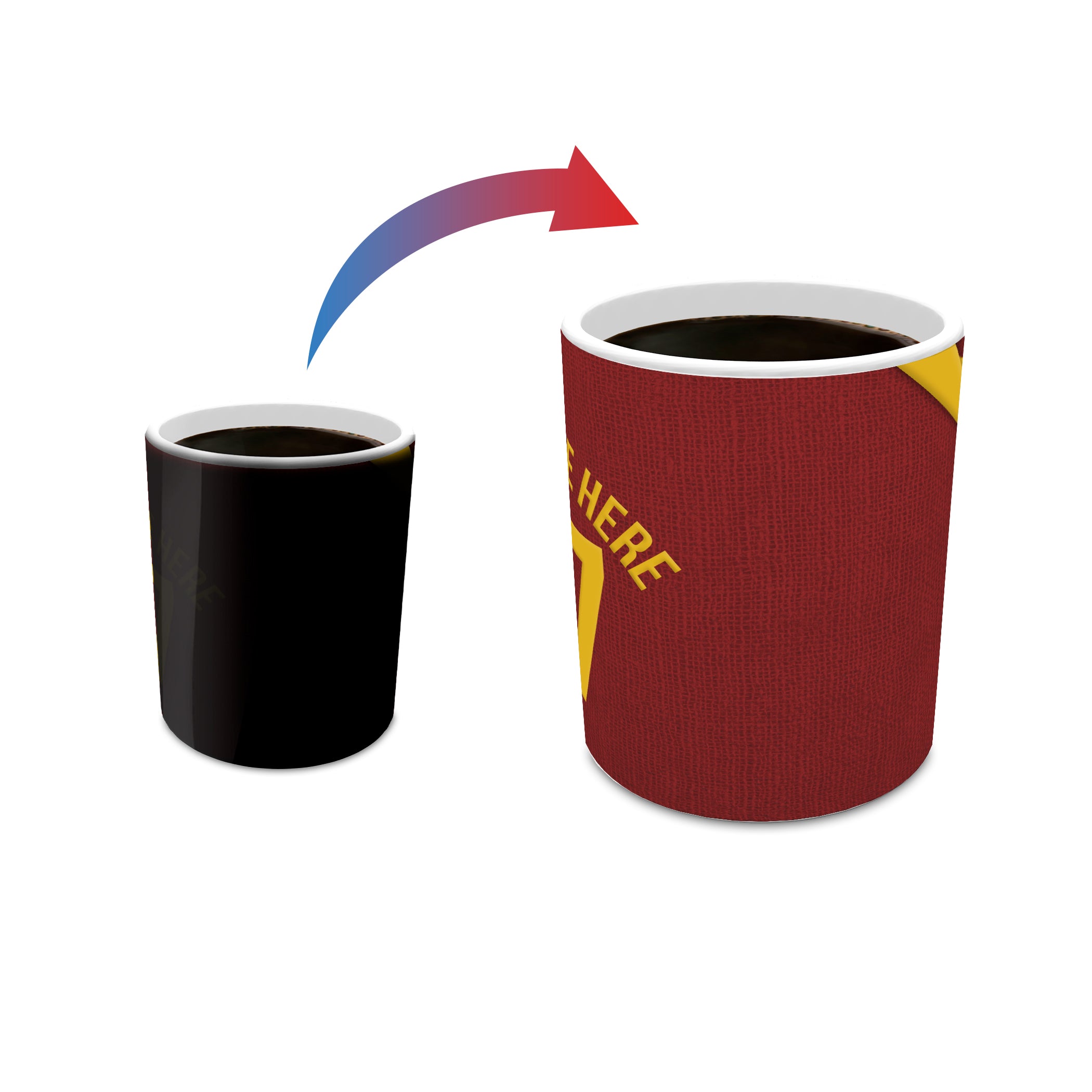 Harry Potter (Gryffindor Quidditch - Personalized) Morphing Mugs® Heat-Sensitive Mug MMUG390