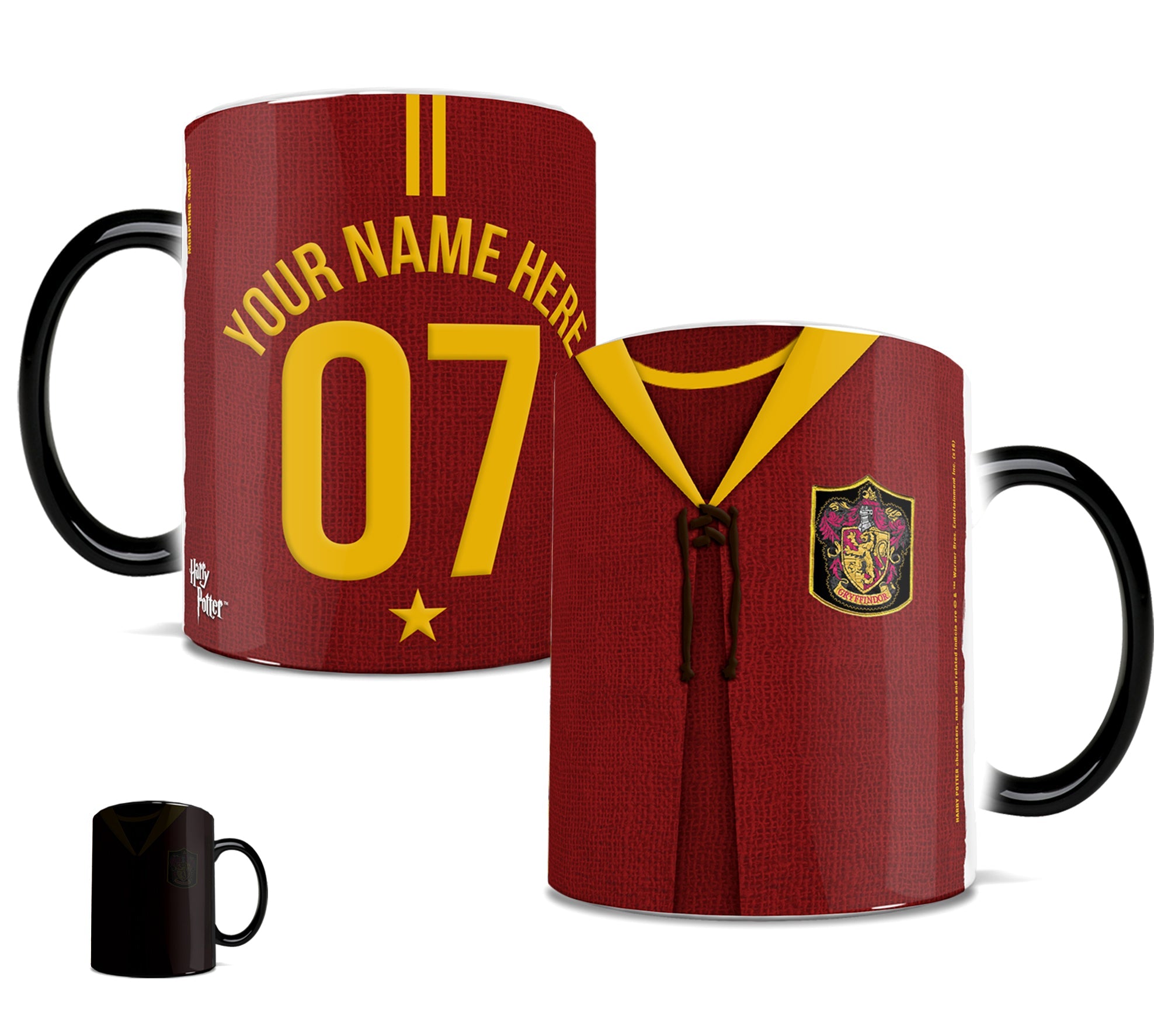 Harry Potter (Gryffindor Quidditch - Personalized) Morphing Mugs® Heat-Sensitive Mug MMUG390