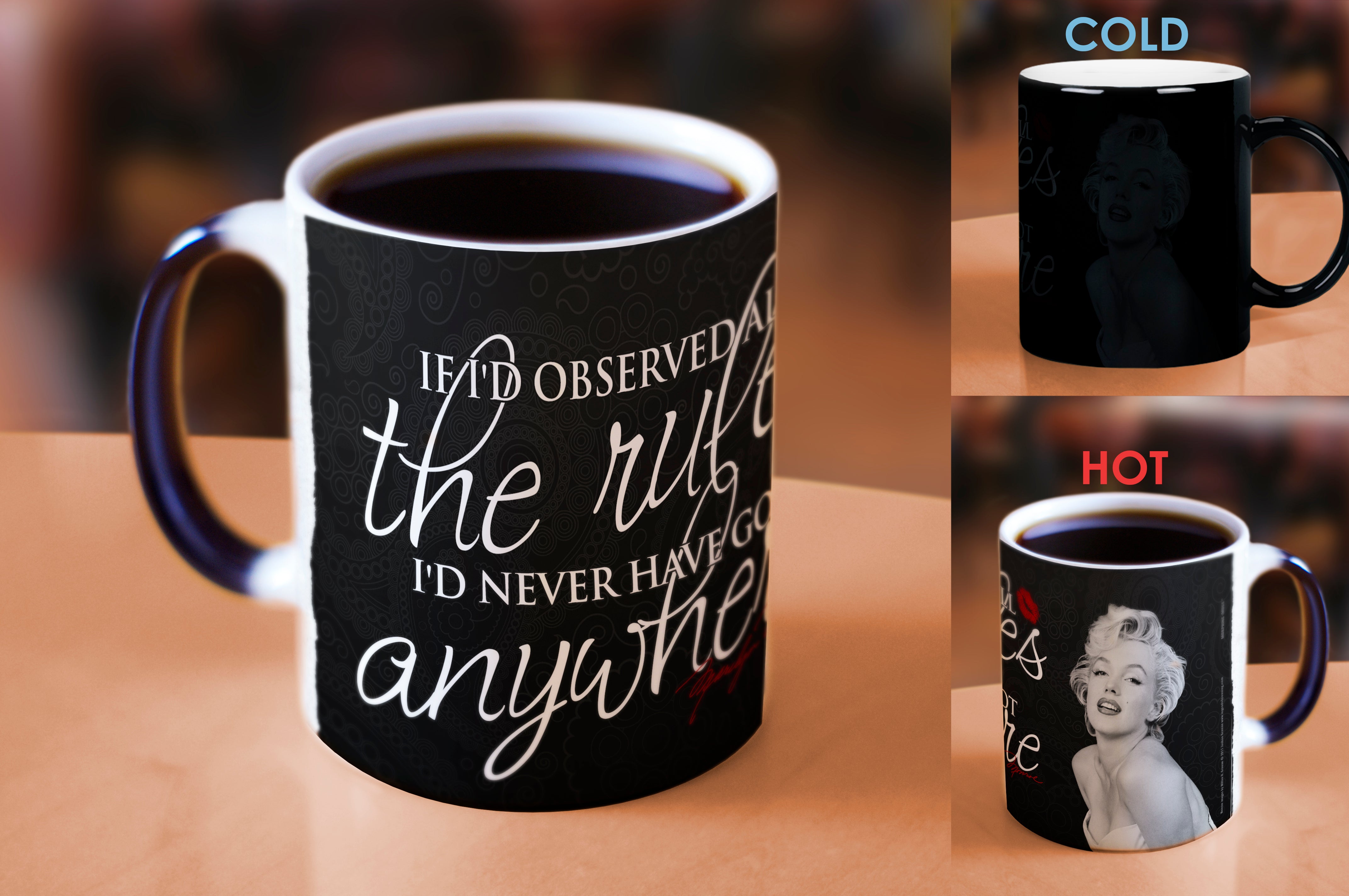 Marilyn Monroe (Rules) Morphing Mugs® Heat-Sensitive Mug MMUG394