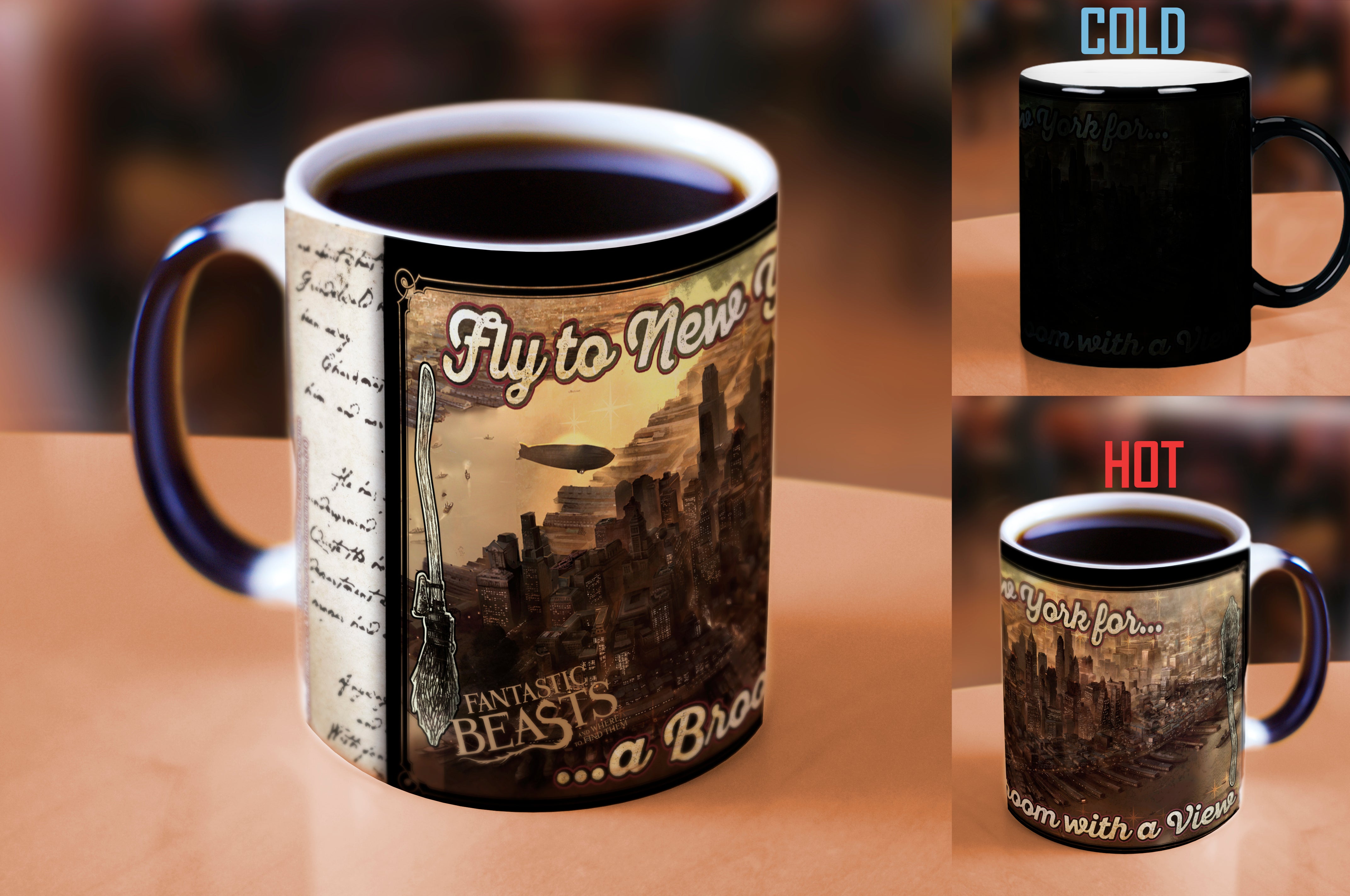 Fantastic Beasts and Where To Find Them (Broom with a View) Morphing Mugs® Heat-Sensitive Mug MMUG408