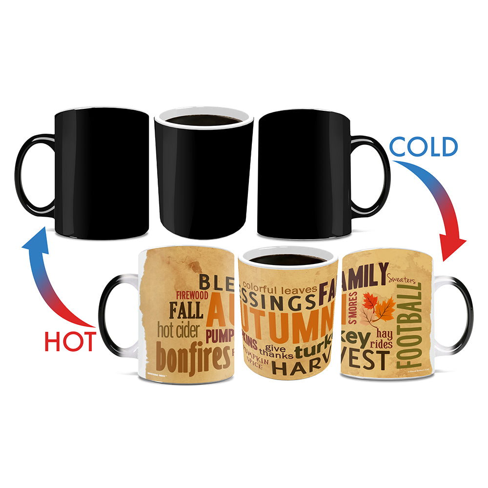 Trend Setters Original (Autumn Words) Morphing Mugs® Heat-Sensitive Mug MMUG415