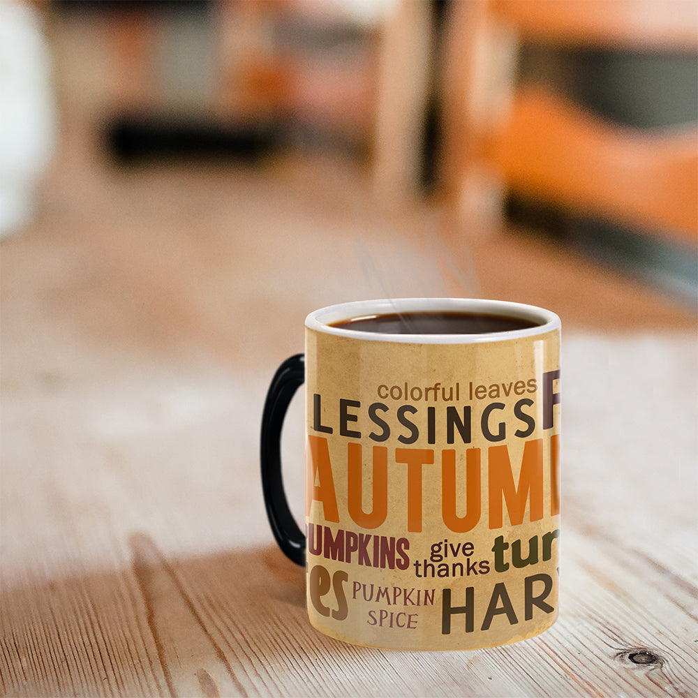 Trend Setters Original (Autumn Words) Morphing Mugs® Heat-Sensitive Mug MMUG415
