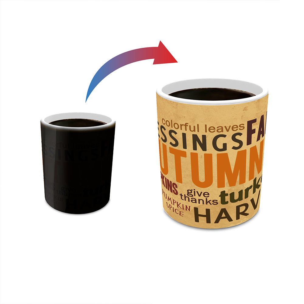 Trend Setters Original (Autumn Words) Morphing Mugs® Heat-Sensitive Mug MMUG415