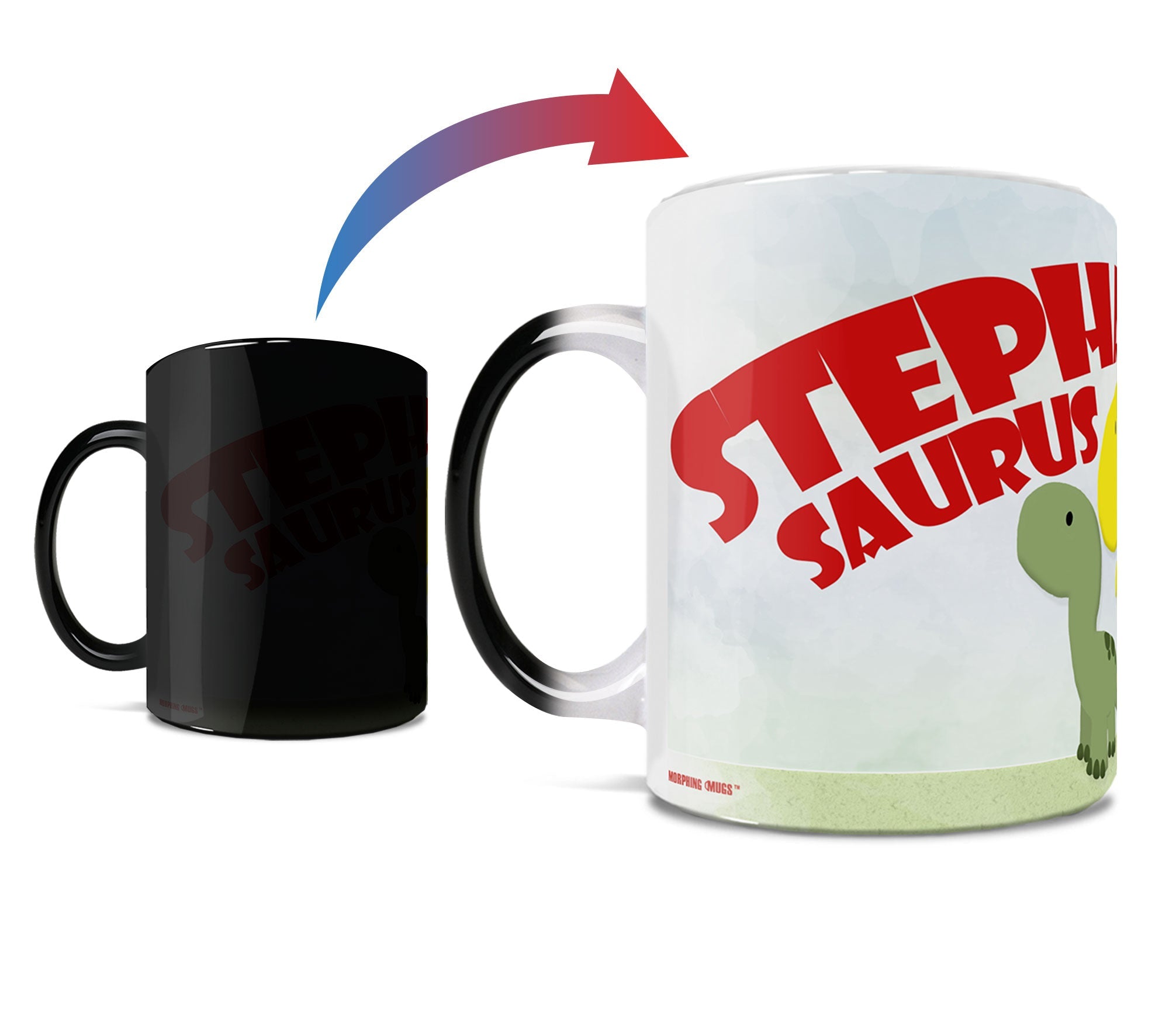 Kids Collection (Dino Lineup - Personalized) Morphing Mugs® Heat-Sensitive Mug MMUG426
