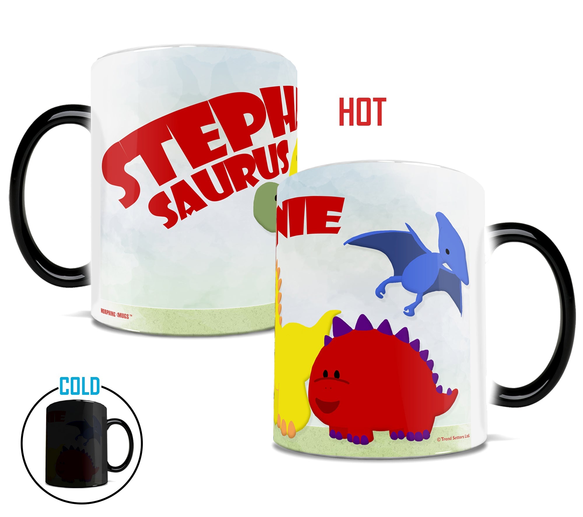Kids Collection (Dino Lineup - Personalized) Morphing Mugs® Heat-Sensitive Mug MMUG426