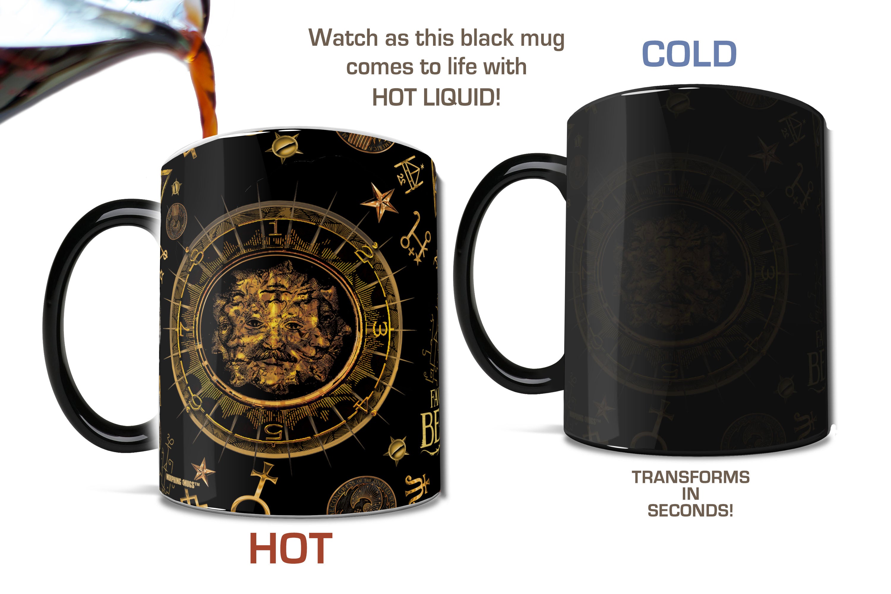 Fantastic Beasts and Where to Find Them (Symbol Pattern) Morphing Mugs® Heat-Sensitive Mug MMUG459