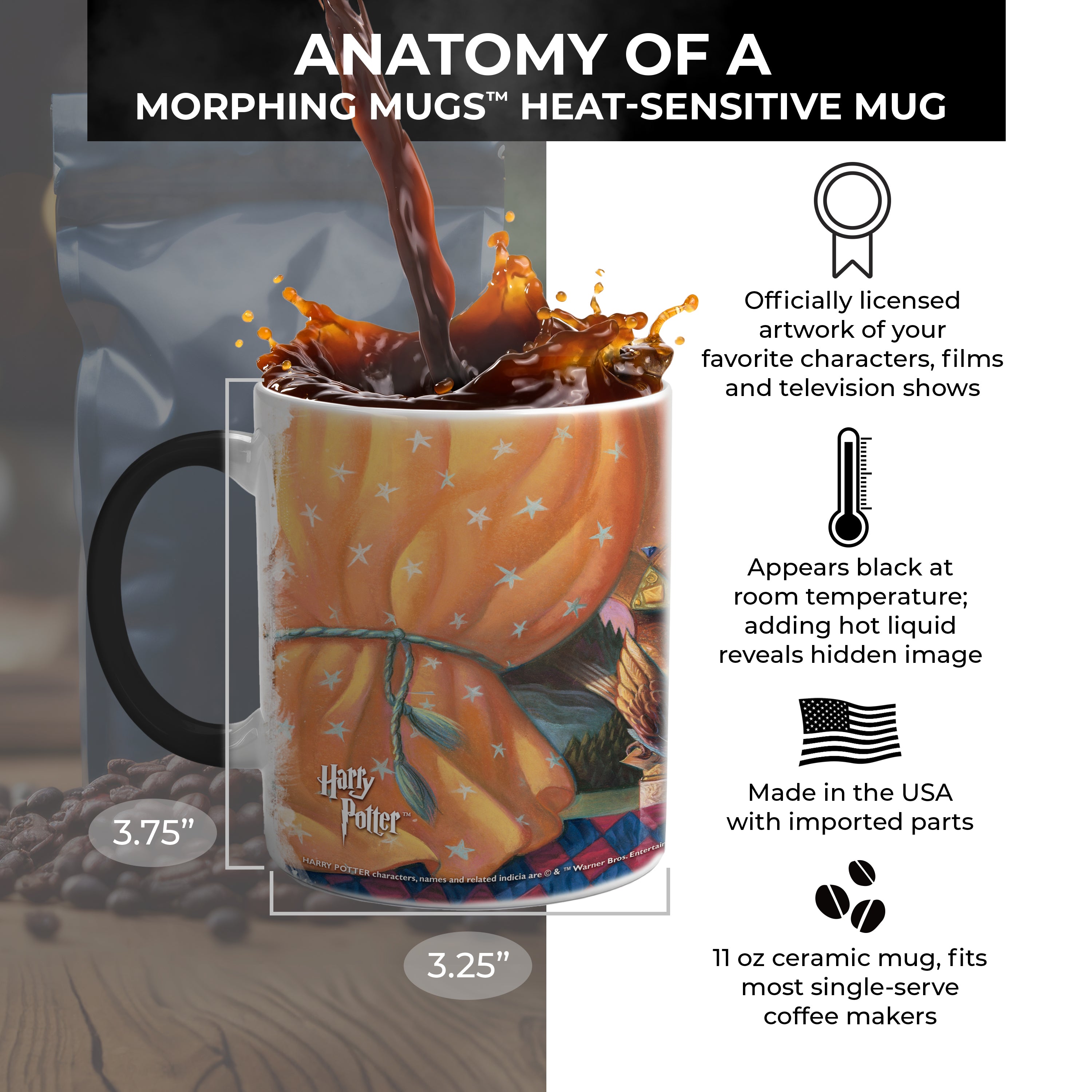 Harry Potter (The Sorcerers Stone) Morphing Mugs®  Heat-Sensitive Mug MMUG463