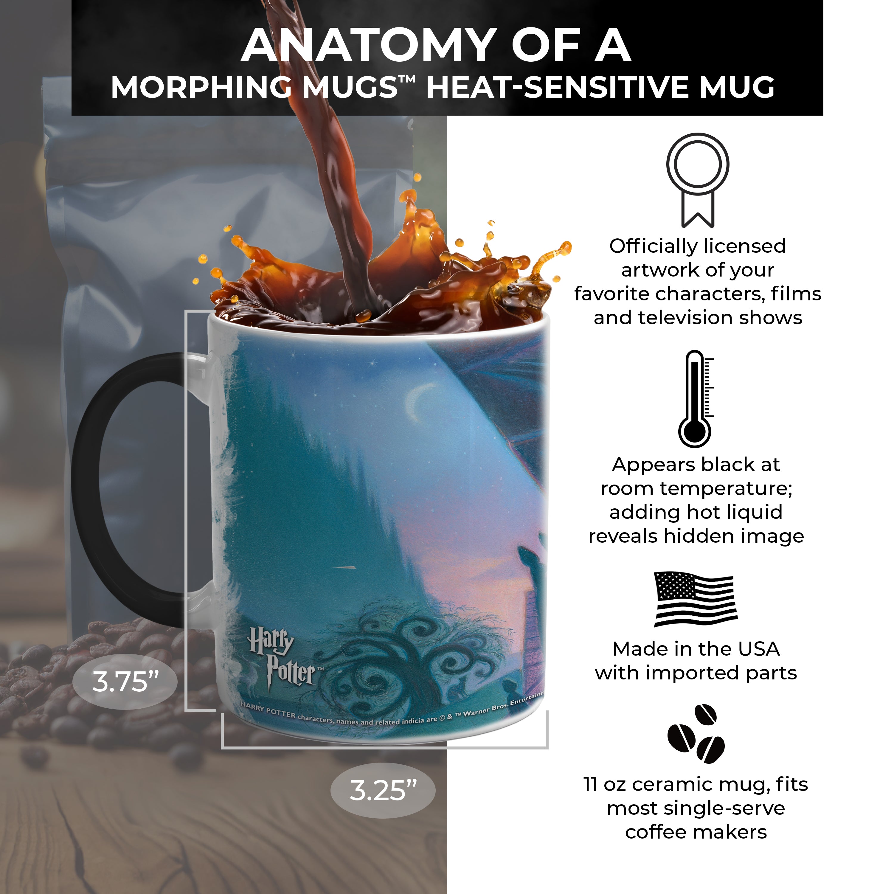 Harry Potter (The Prisoner of Azkaban) Morphing Mugs® Heat-Sensitive Mug MMUG465