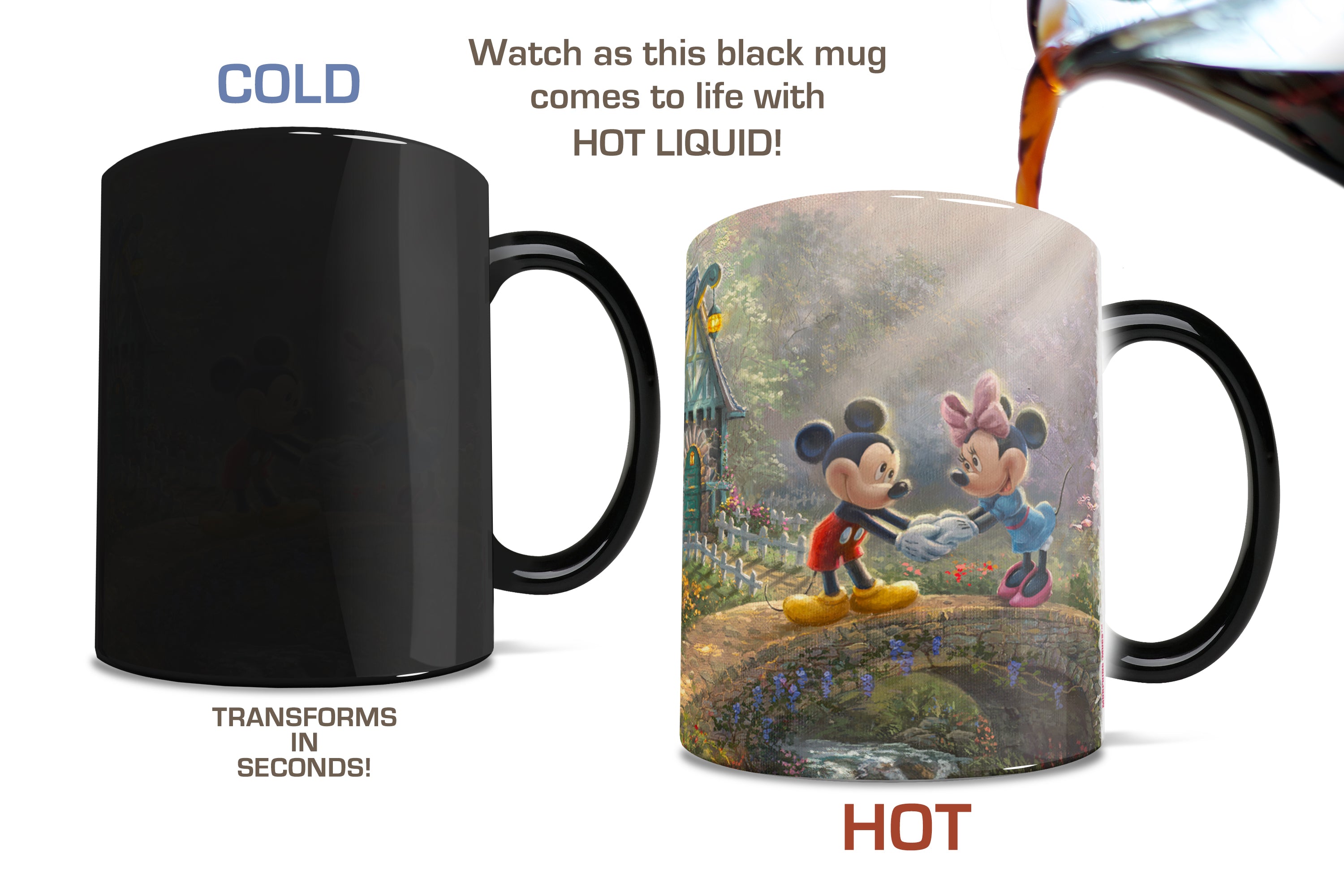 Disney (Mickey and Minnie Mouse - Sweetheart Bridge) Morphing Mugs® Heat-Sensitive Mug MMUG476