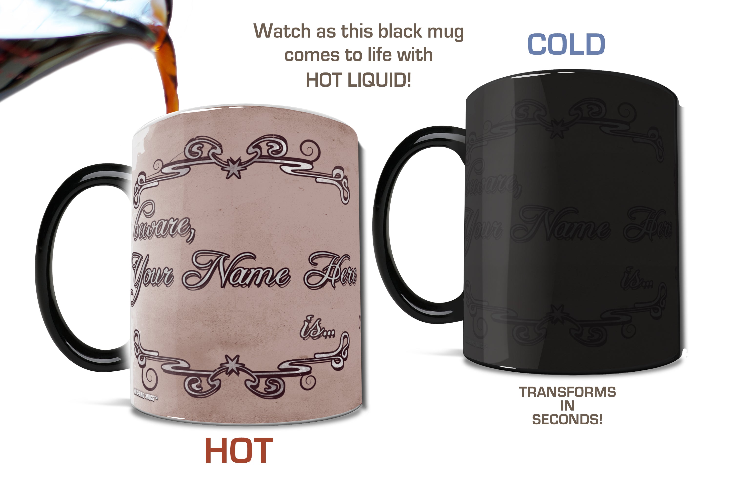 Fantastic Beasts and Where To Find Them (Wanded and Dangerous - Tan Personalized) Morphing Mugs® Heat-Sensitive Mug MMUG485