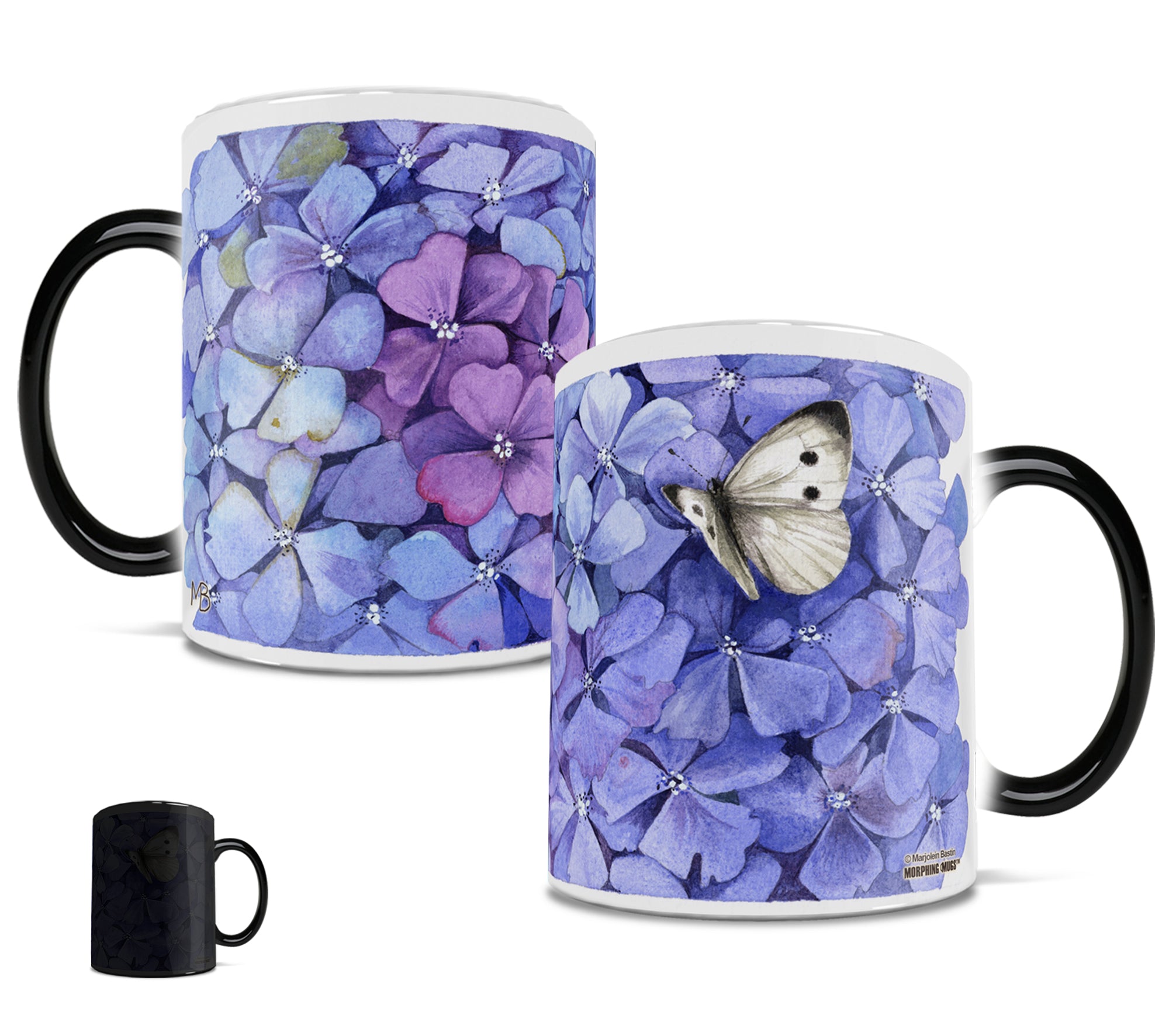 Marjolein Bastin (Blue Flowers) Morphing Mugs® Heat-Sensitive Mug MMUG530