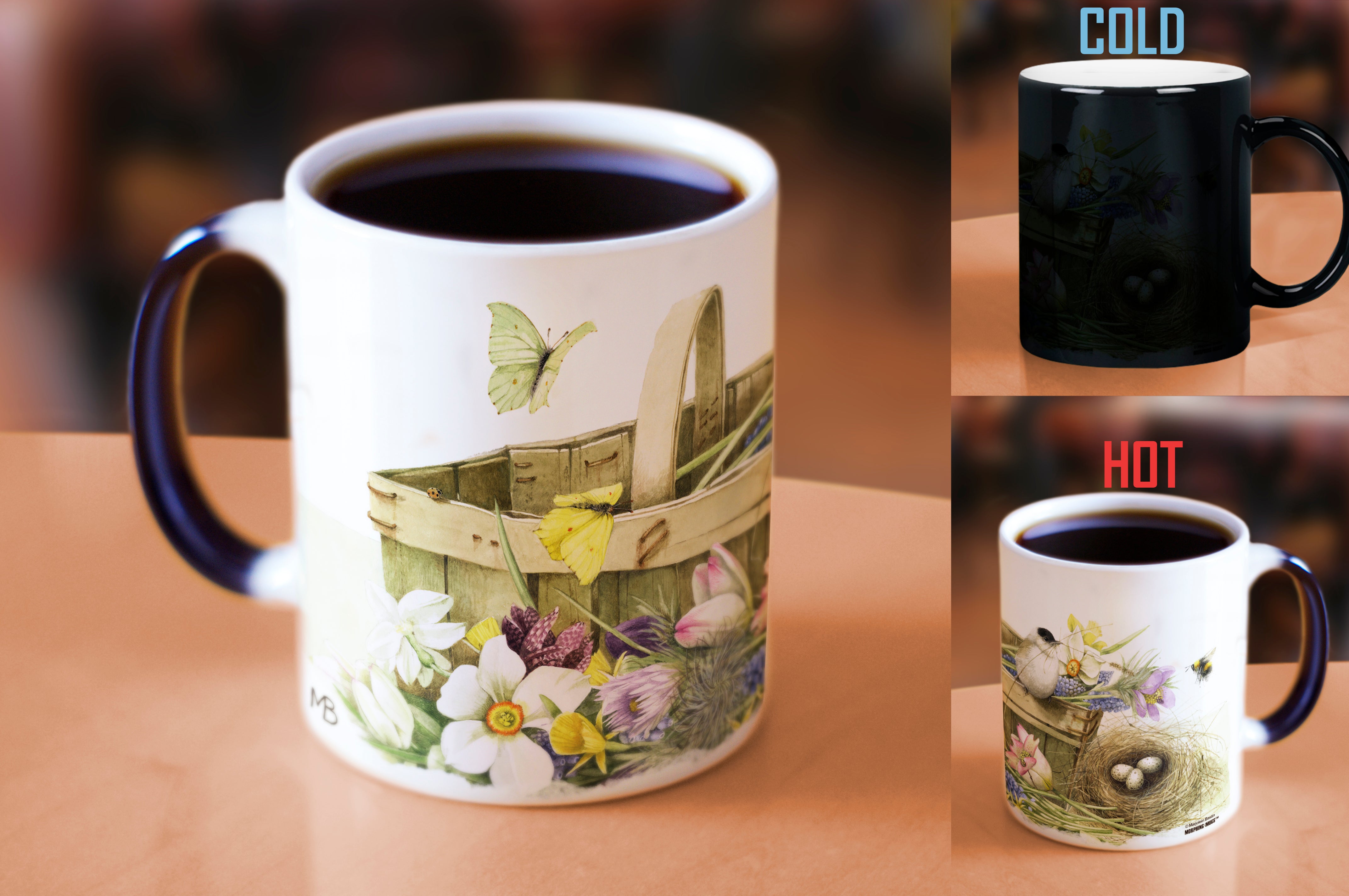 Marjolein Bastin (Basket and Bird) Morphing Mugs® Heat-Sensitive Mug MMUG531