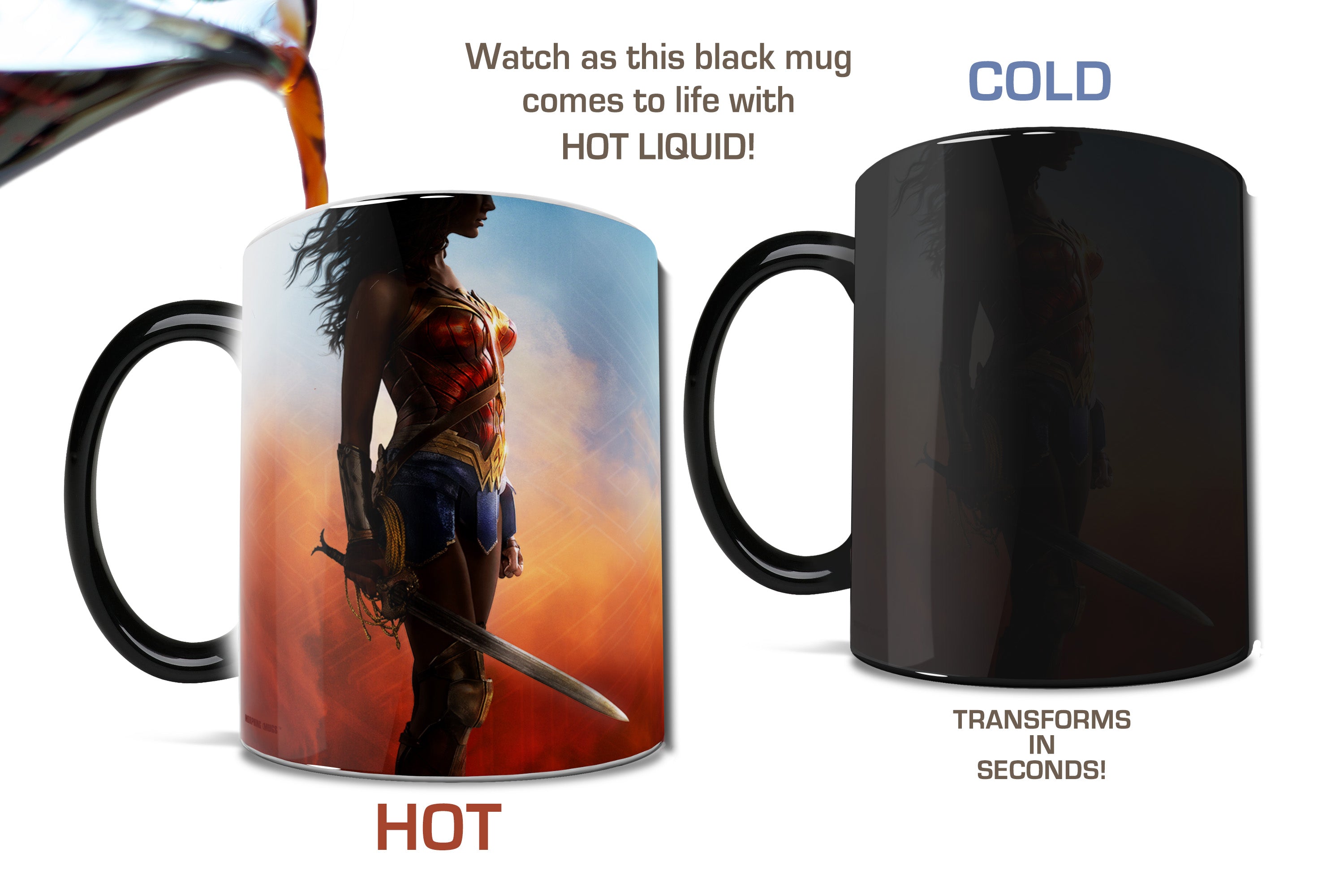 Wonder Woman (Power Grace Wisdom) Morphing Mugs®  Heat-Sensitive Mug MMUG576