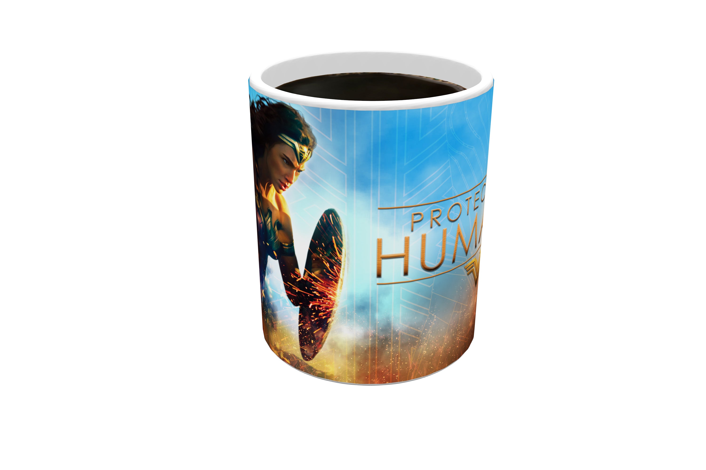 Wonder Woman (Protector of Humanity) Morphing Mugs®  Heat-Sensitive Mug MMUG578
