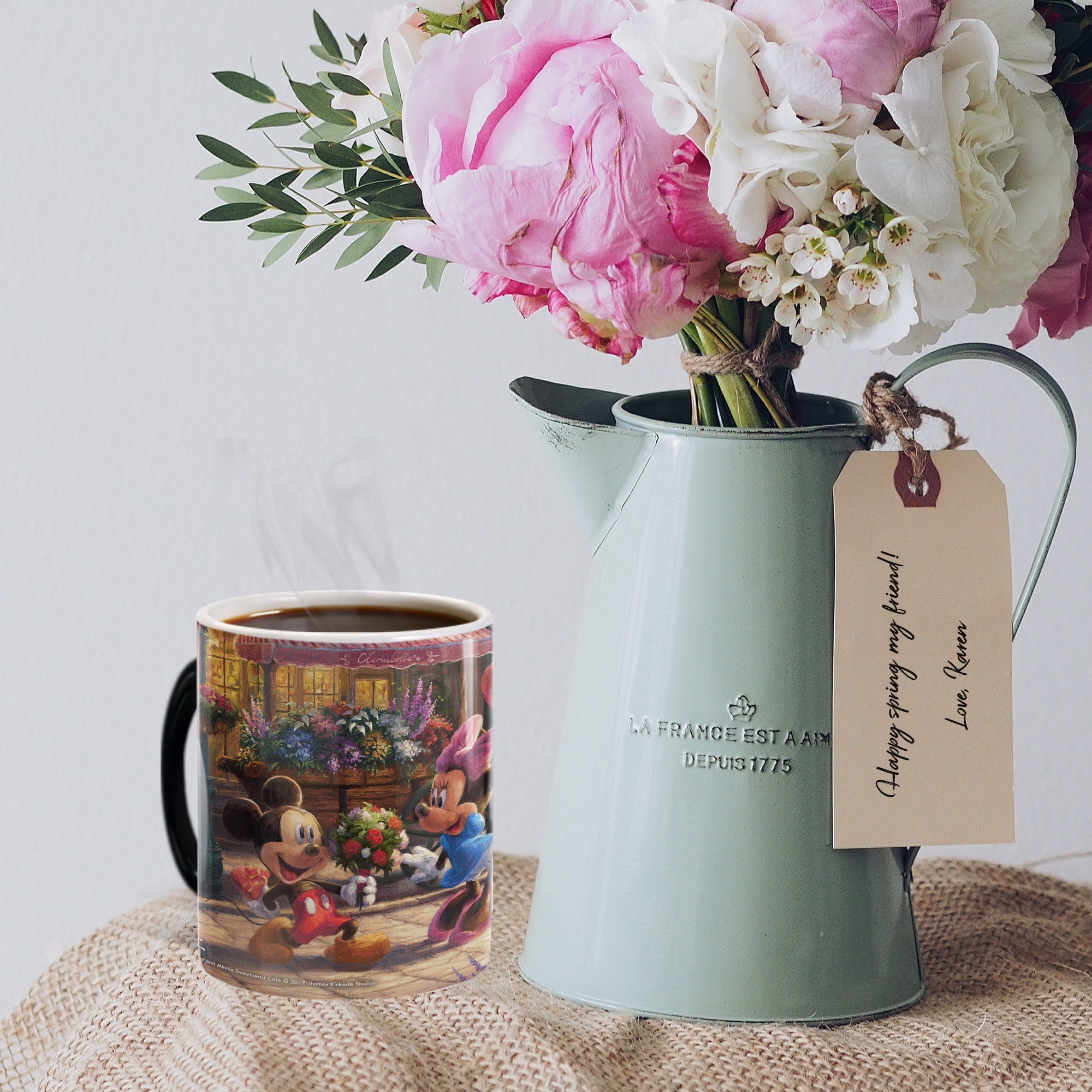 Disney (Mickey and Minnie Mouse - Sweetheart Cafe) Morphing Mugs® Heat-Sensitive Mug MMUG583