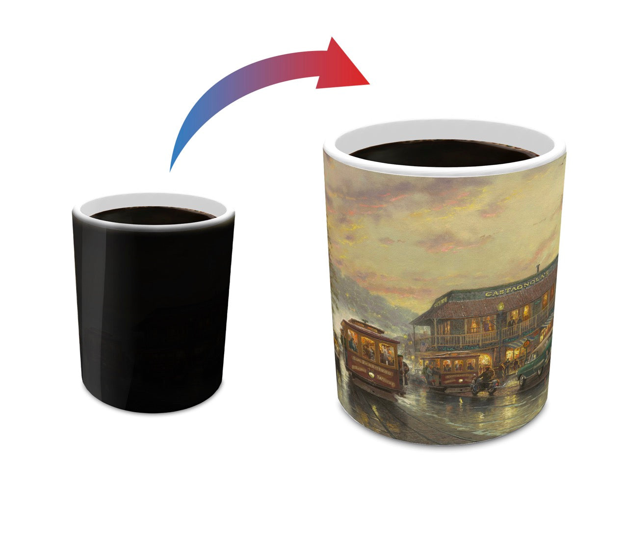 Thomas Kinkade Studios (City by the Bay) Morphing Mugs® Heat-Sensitive Mug MMUG584