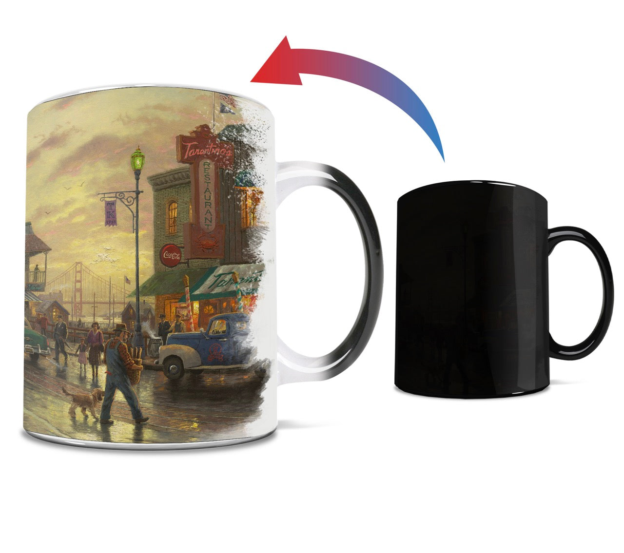Thomas Kinkade Studios (City by the Bay) Morphing Mugs® Heat-Sensitive Mug MMUG584