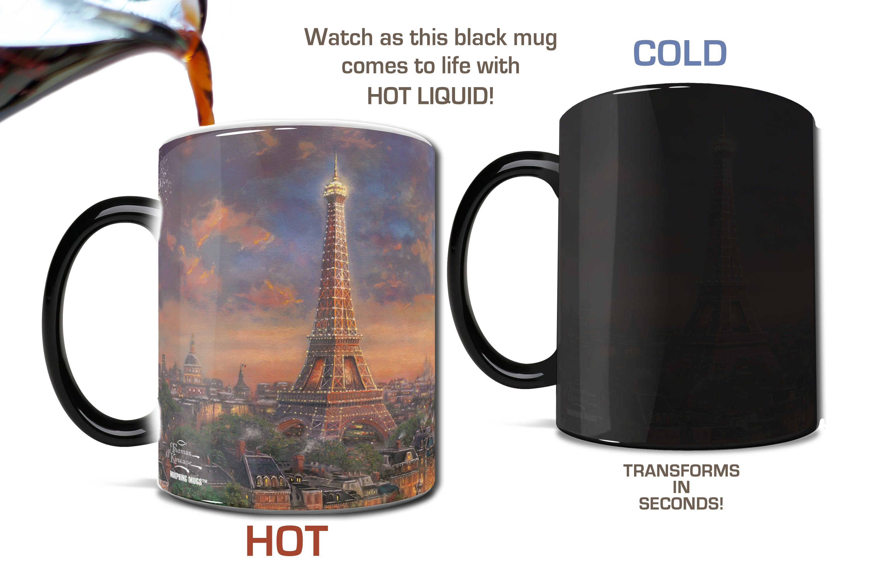 Thomas Kinkade Studios (Paris, City Of Love) Morphing Mugs® Heat-Sensitive Mug MMUG586