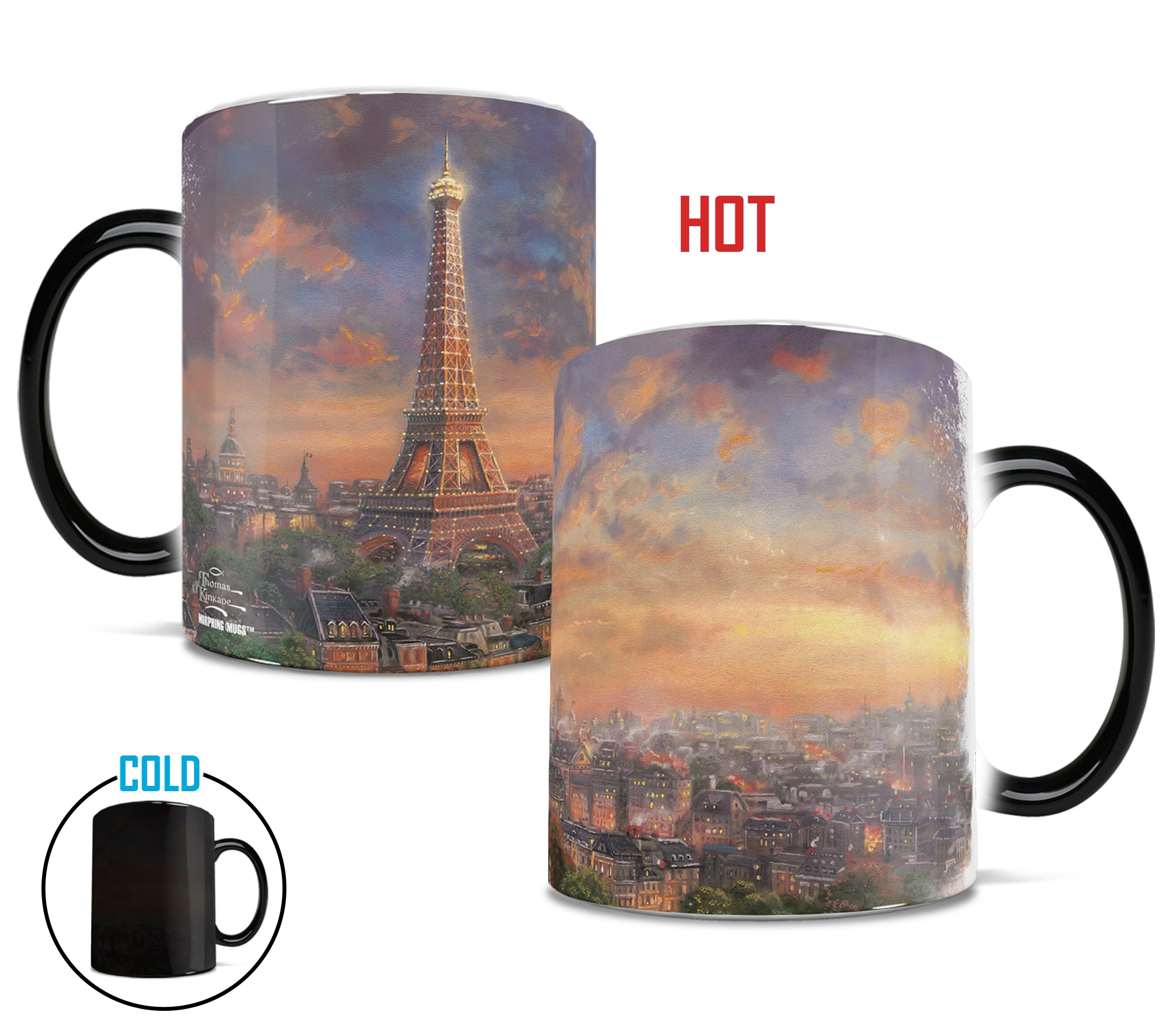 Thomas Kinkade (Paris, City Of Love) Morphing Mugs® Heat-Sensitive Mug MMUG586