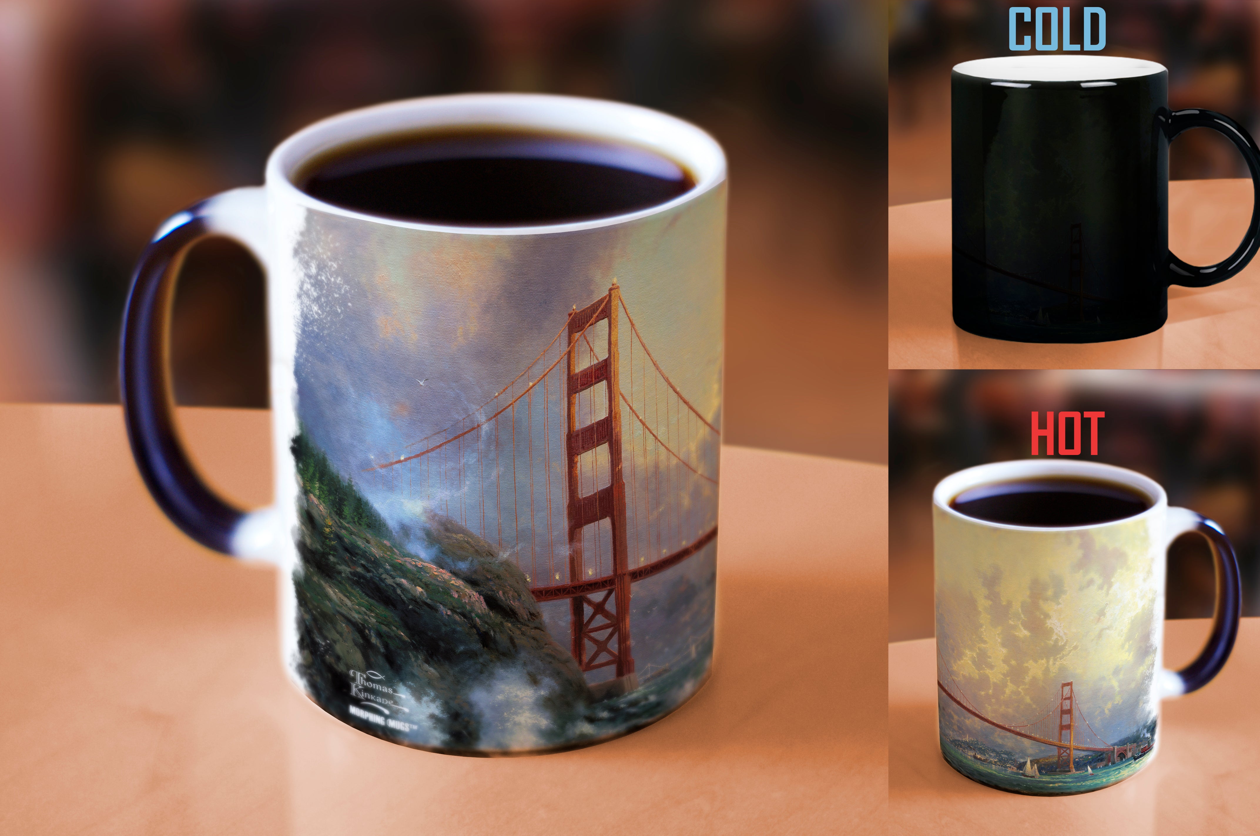 Thomas Kinkade Studios (San Francisco, Golden Gate Bridge) Morphing Mugs® Heat-Sensitive Mug MMUG587