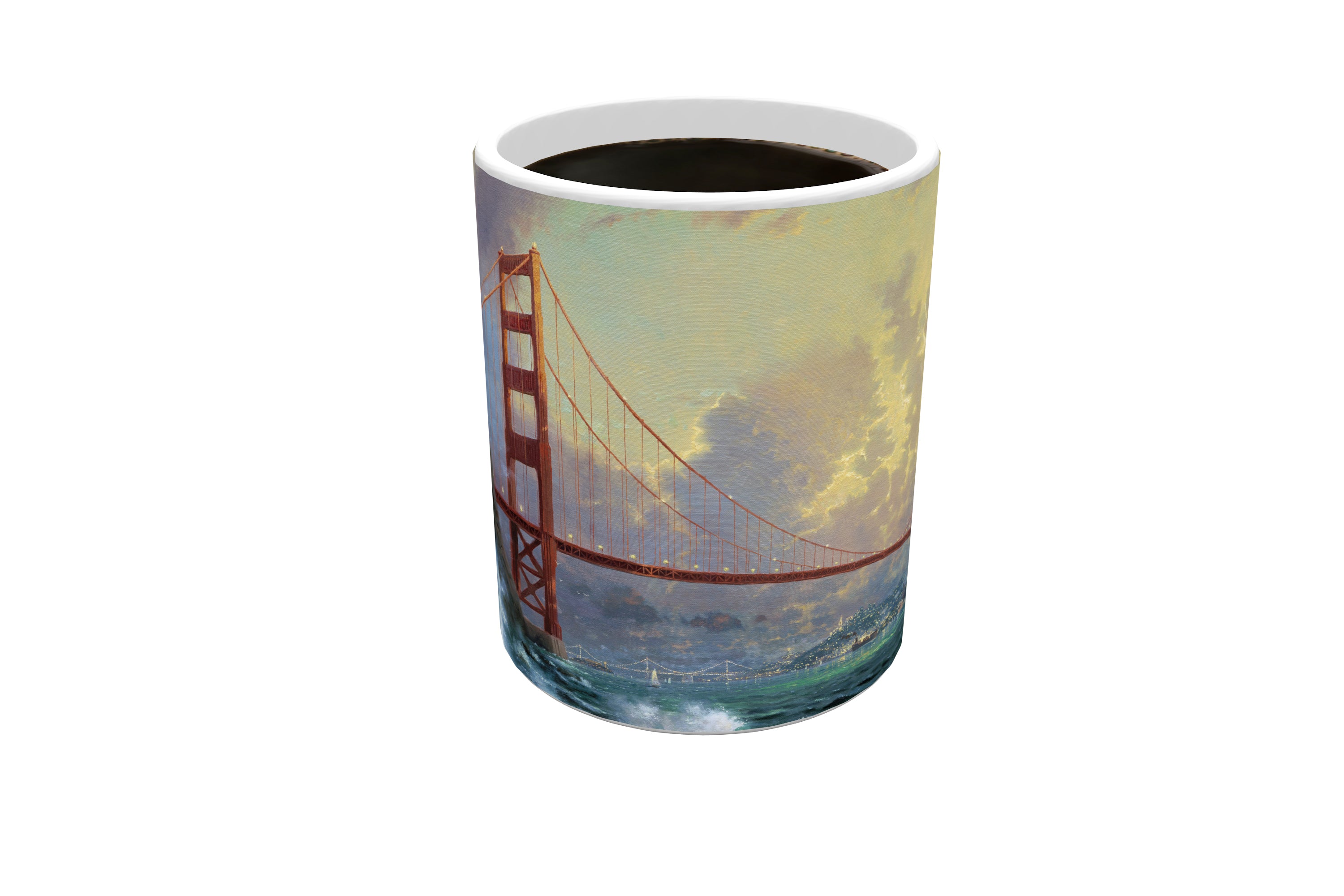 Thomas Kinkade Studios (San Francisco, Golden Gate Bridge) Morphing Mugs® Heat-Sensitive Mug MMUG587