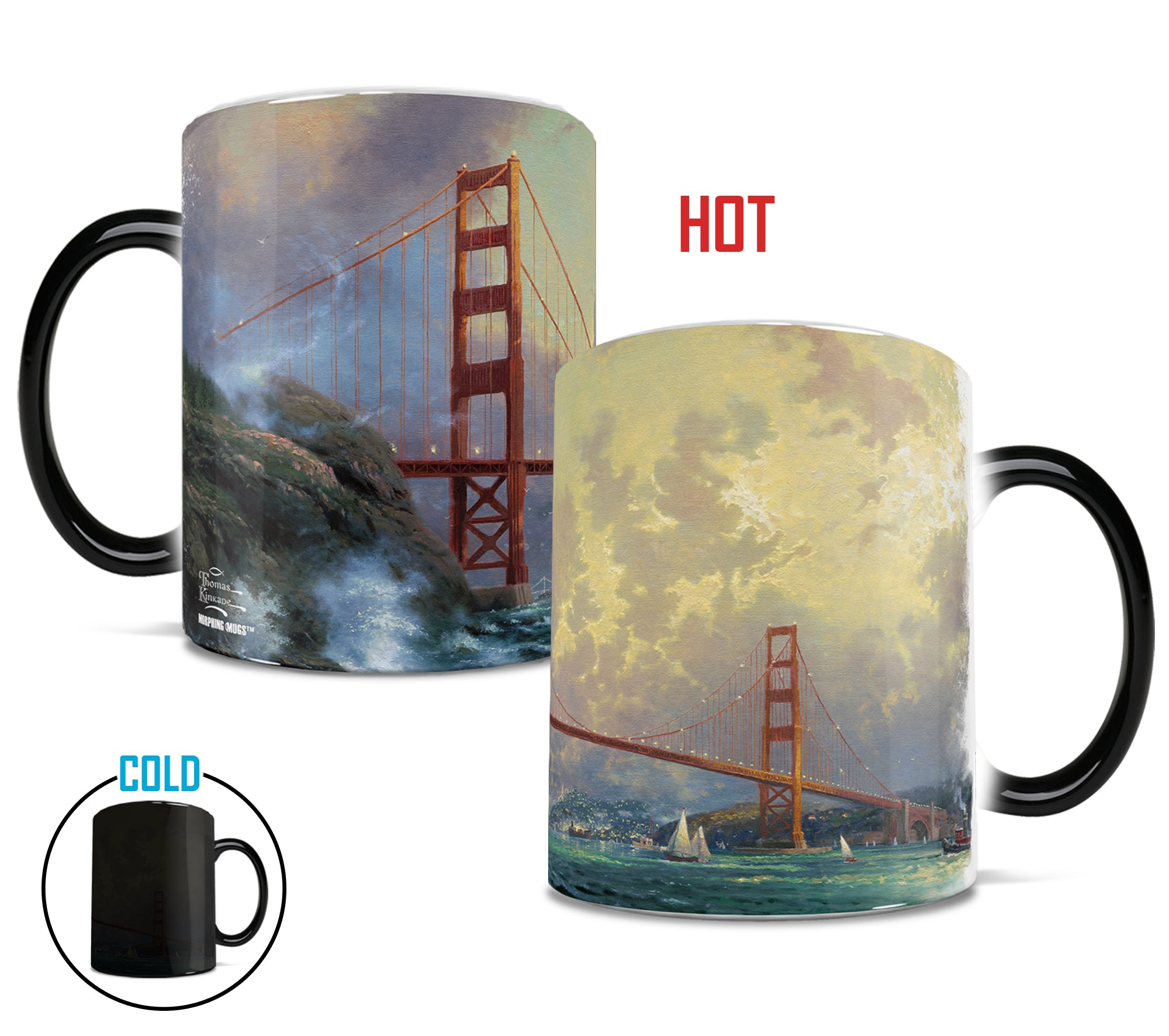 Thomas Kinkade (San Francisco, Golden Gate Bridge) Morphing Mugs® Heat-Sensitive Mug MMUG587
