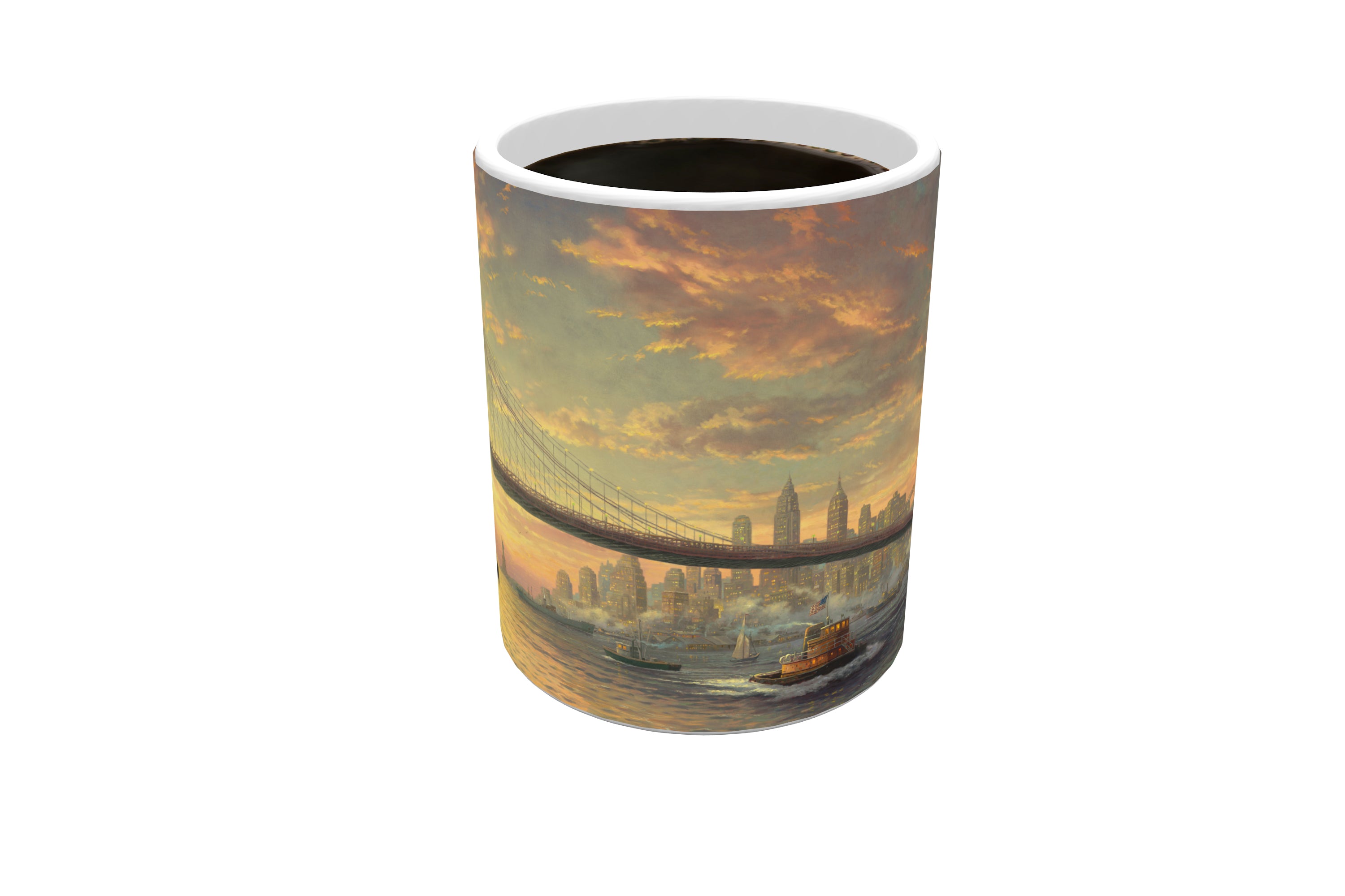 Thomas Kinkade Studios (The Spirit Of New York) Morphing Mugs® Heat-Sensitive Mug MMUG588