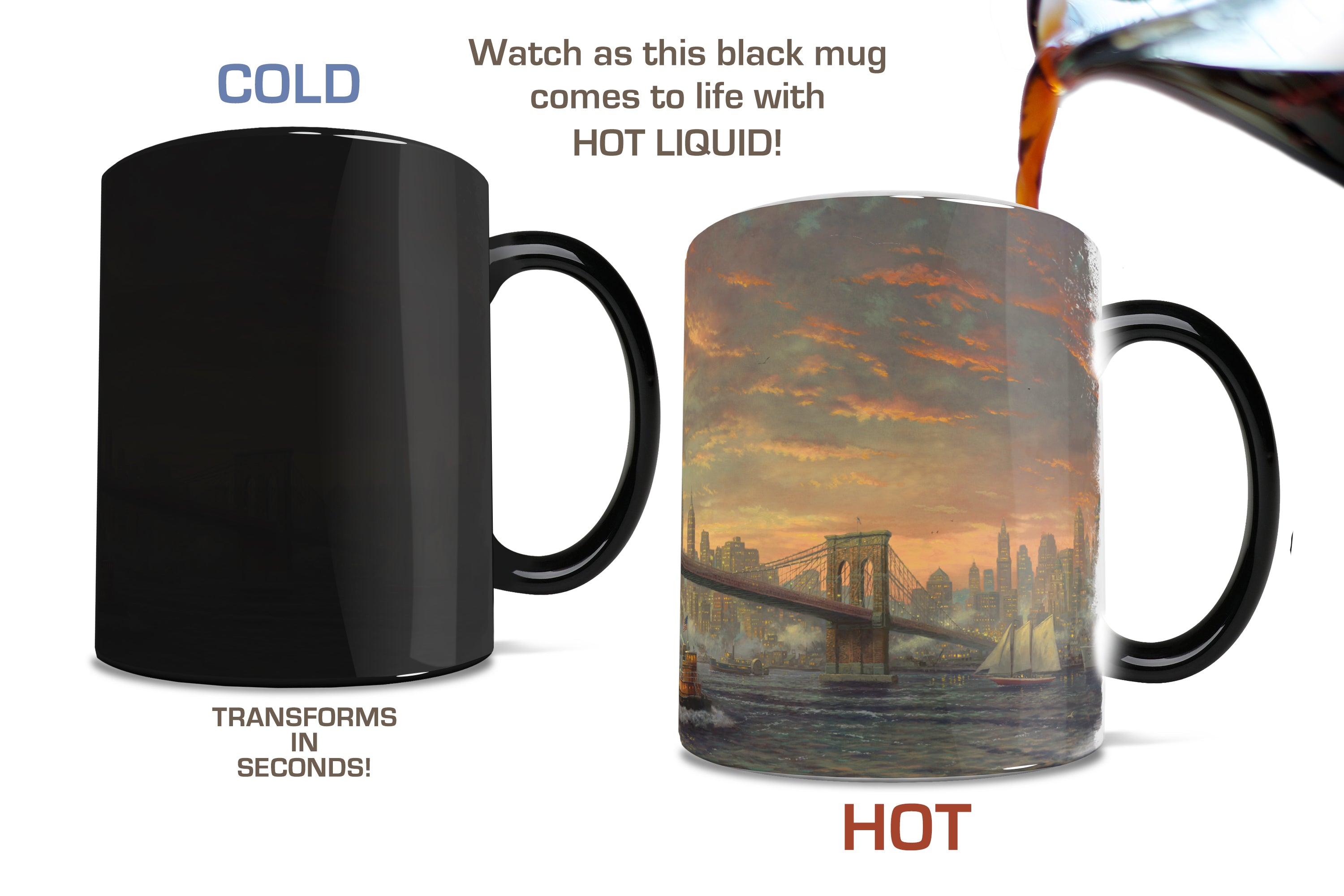 Thomas Kinkade Studios (The Spirit Of New York) Morphing Mugs® Heat-Sensitive Mug MMUG588